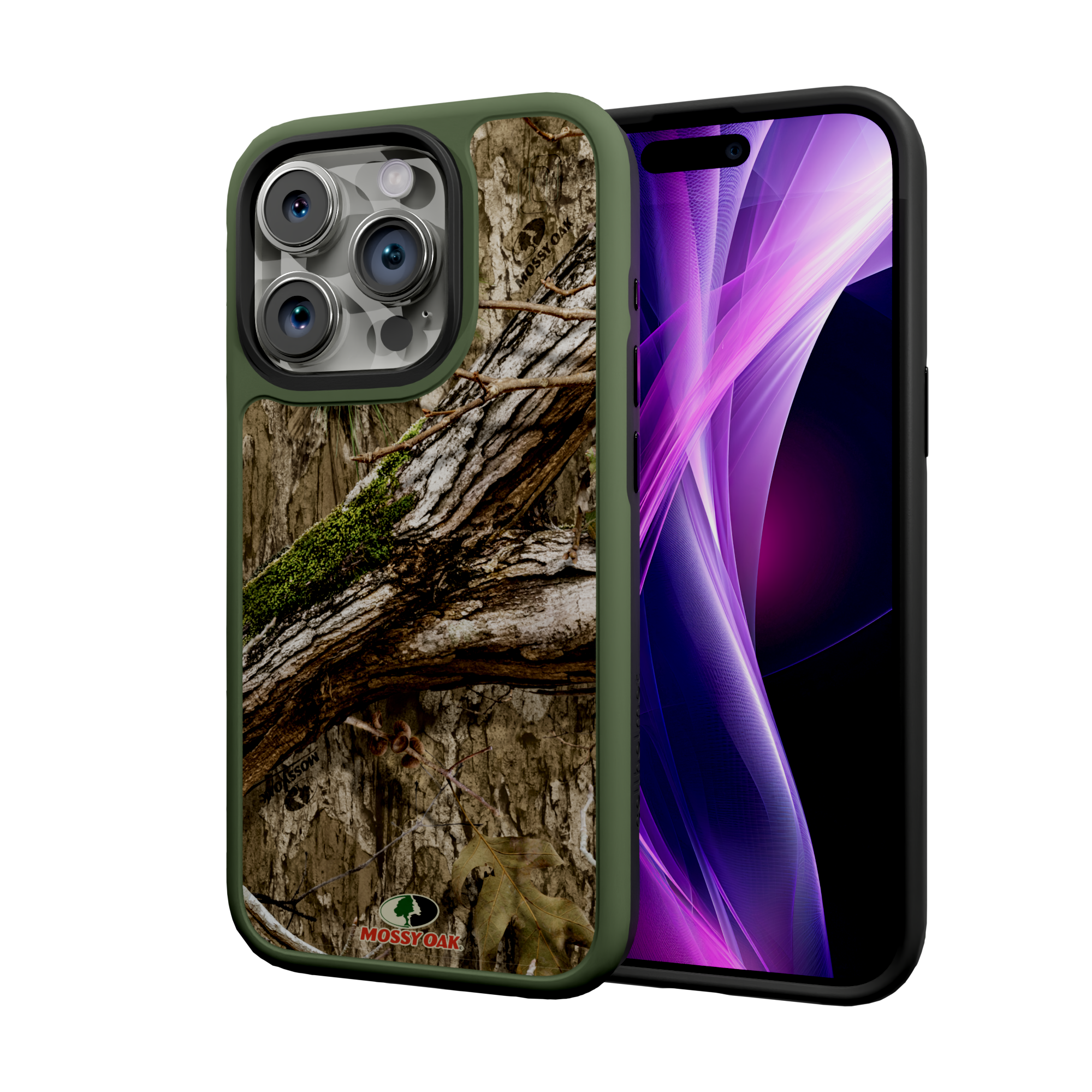 Mossy Oak Fortitude Series for Apple iPhone 15 Pro - Country DNA Olive Green