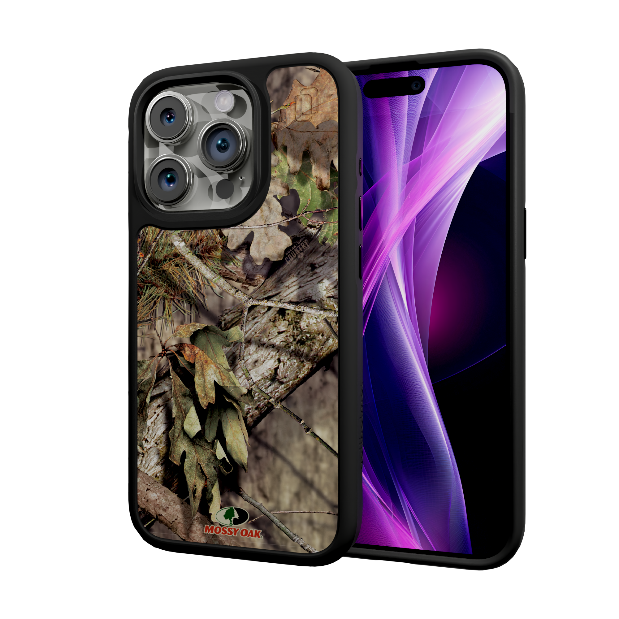 Mossy Oak Fortitude Series for Apple iPhone 15 Pro - Breakup Country Onyx Black