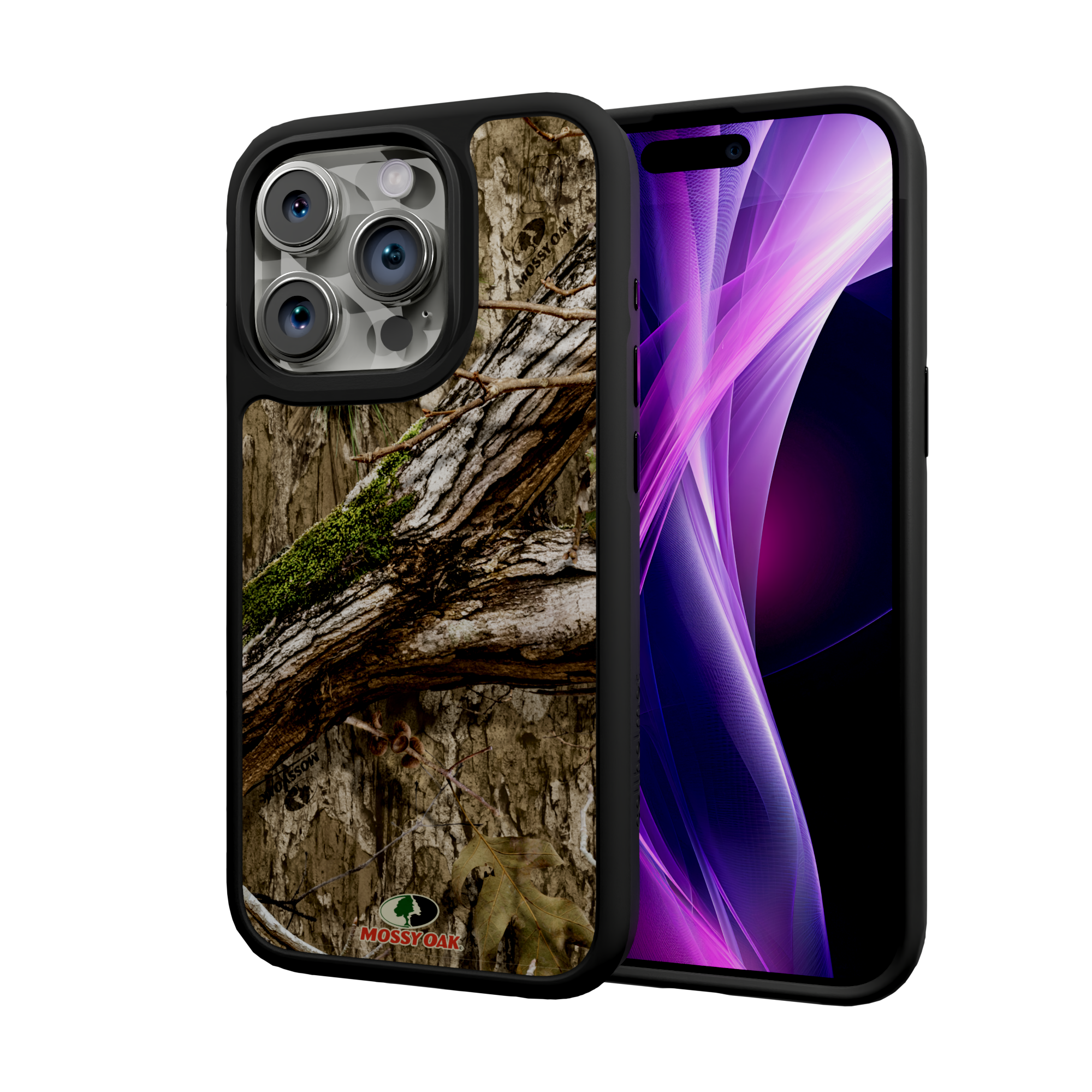 Mossy Oak Fortitude Series for Apple iPhone 15 Pro - Country DNA Onyx Black