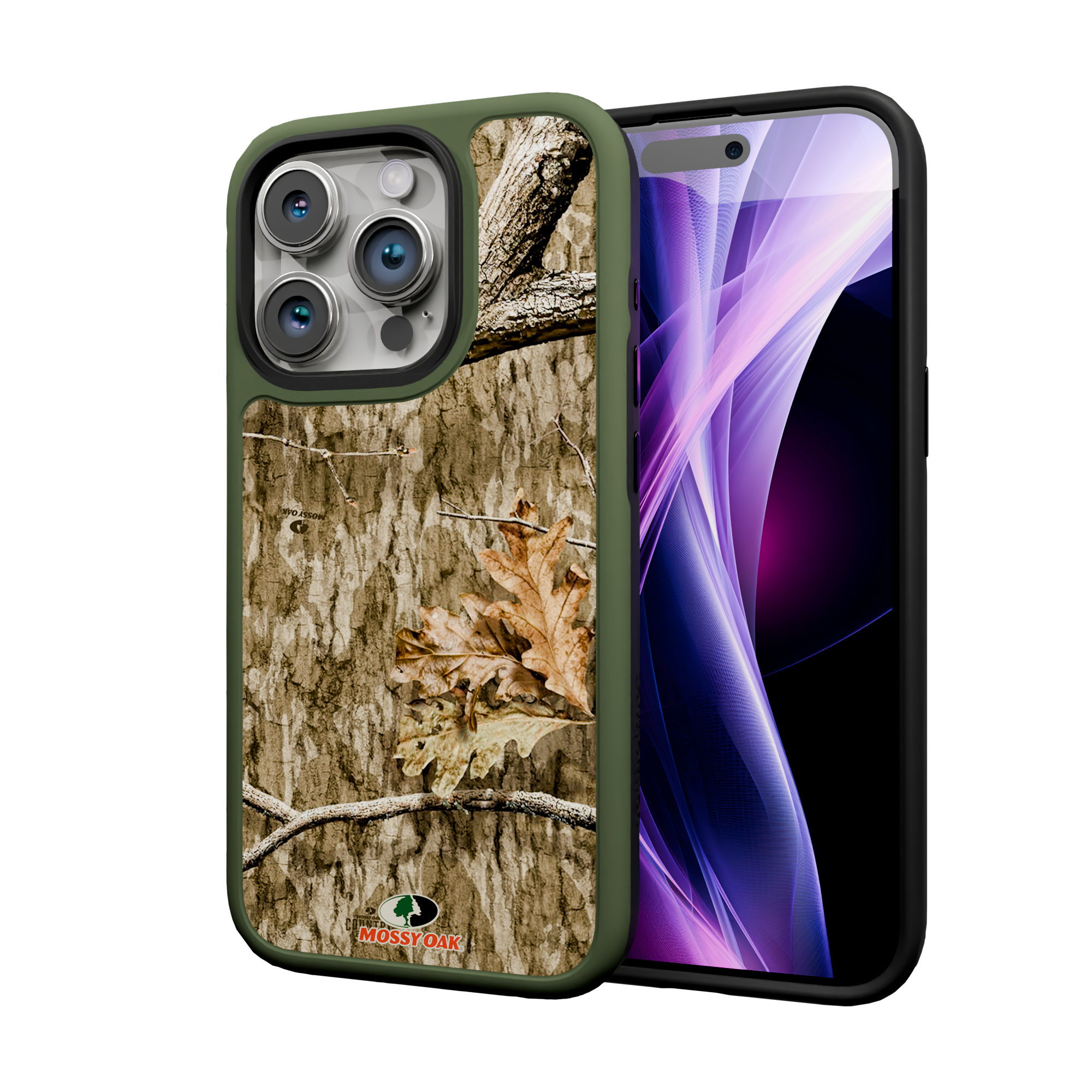 Shock-Absorbent MagSafe® Case for Apple iPhone 15 Pro | Mossy Oak Country Roots Camo