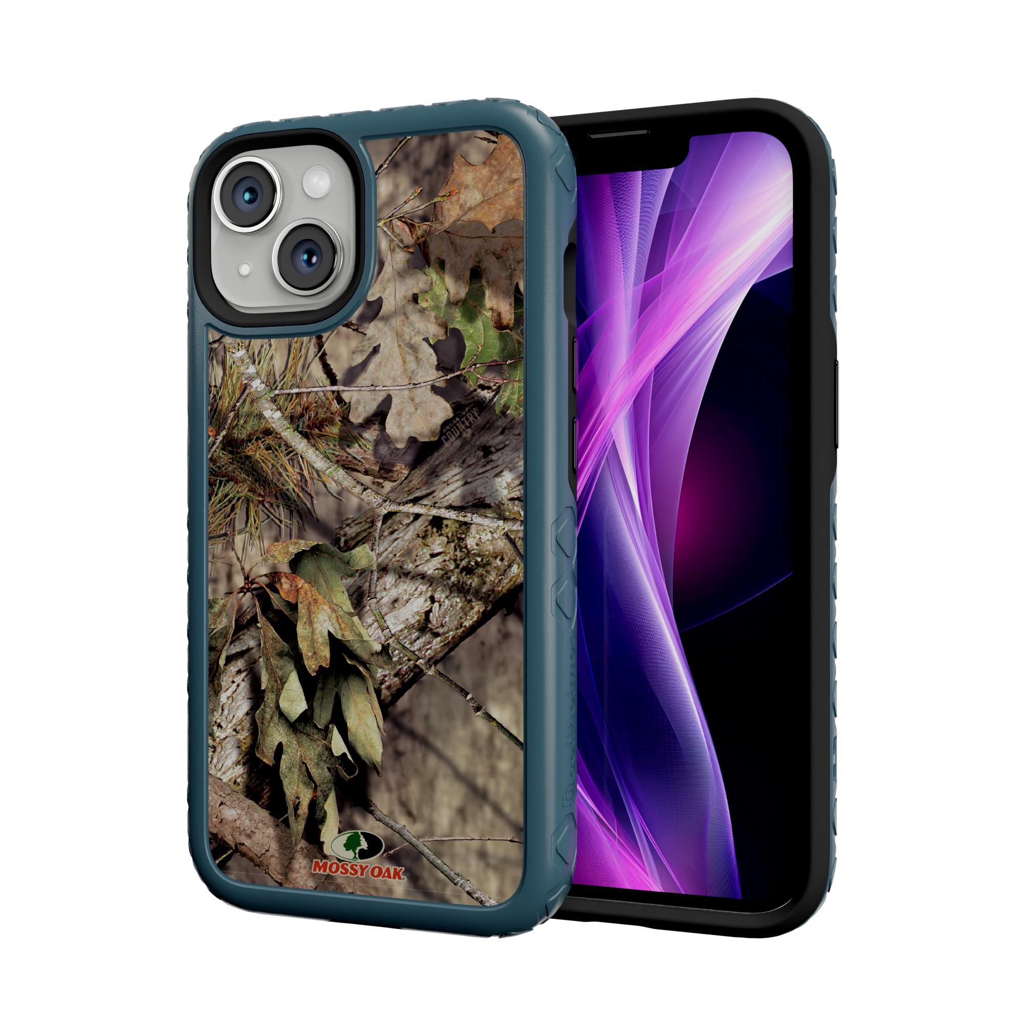 Mossy Oak MagSafe® Dual Layer Case for Apple iPhone 14 - Breakup Country Deep Sea Blue