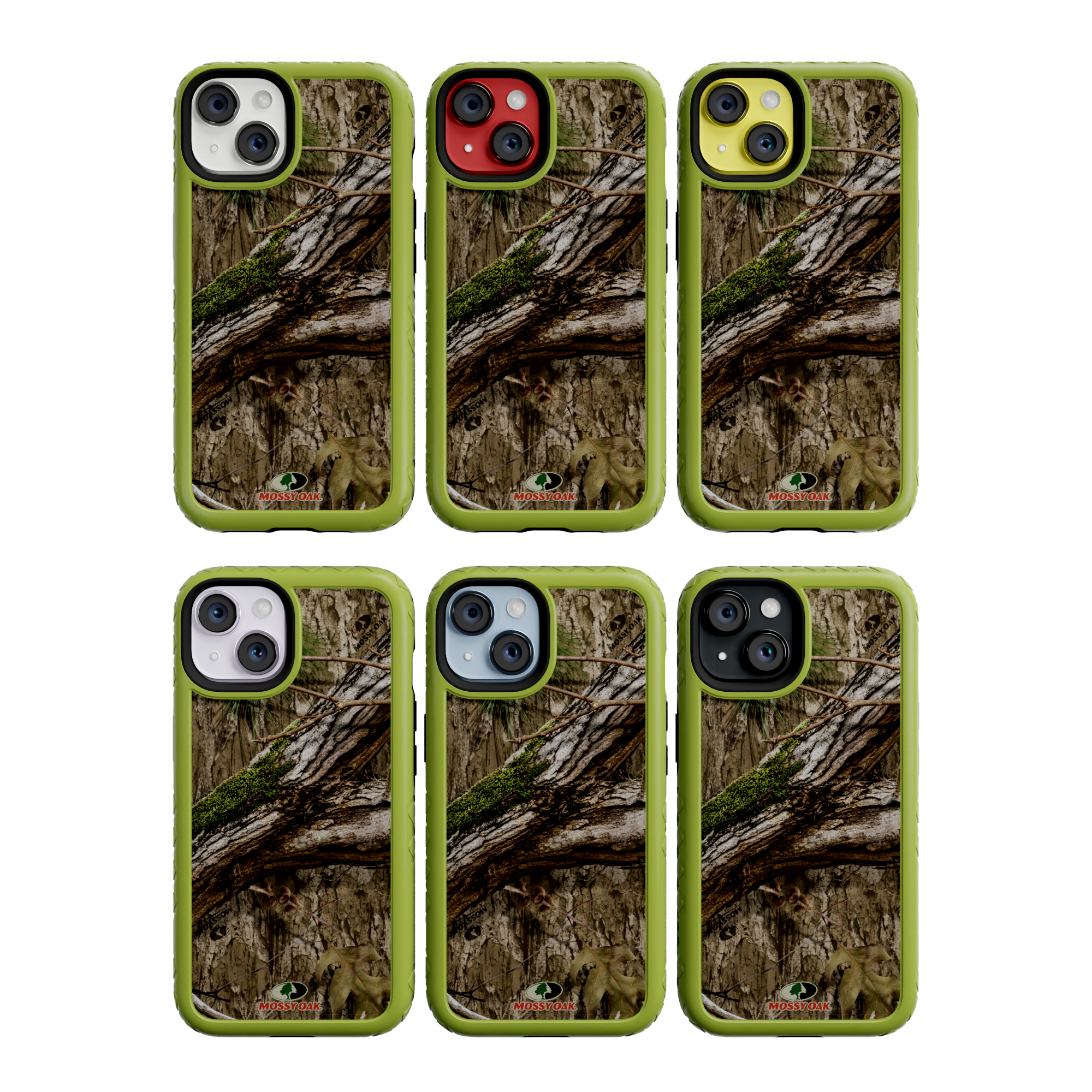 Mossy Oak MagSafe® Dual Layer Case for Apple iPhone 14 - Country DNA Electric Lime