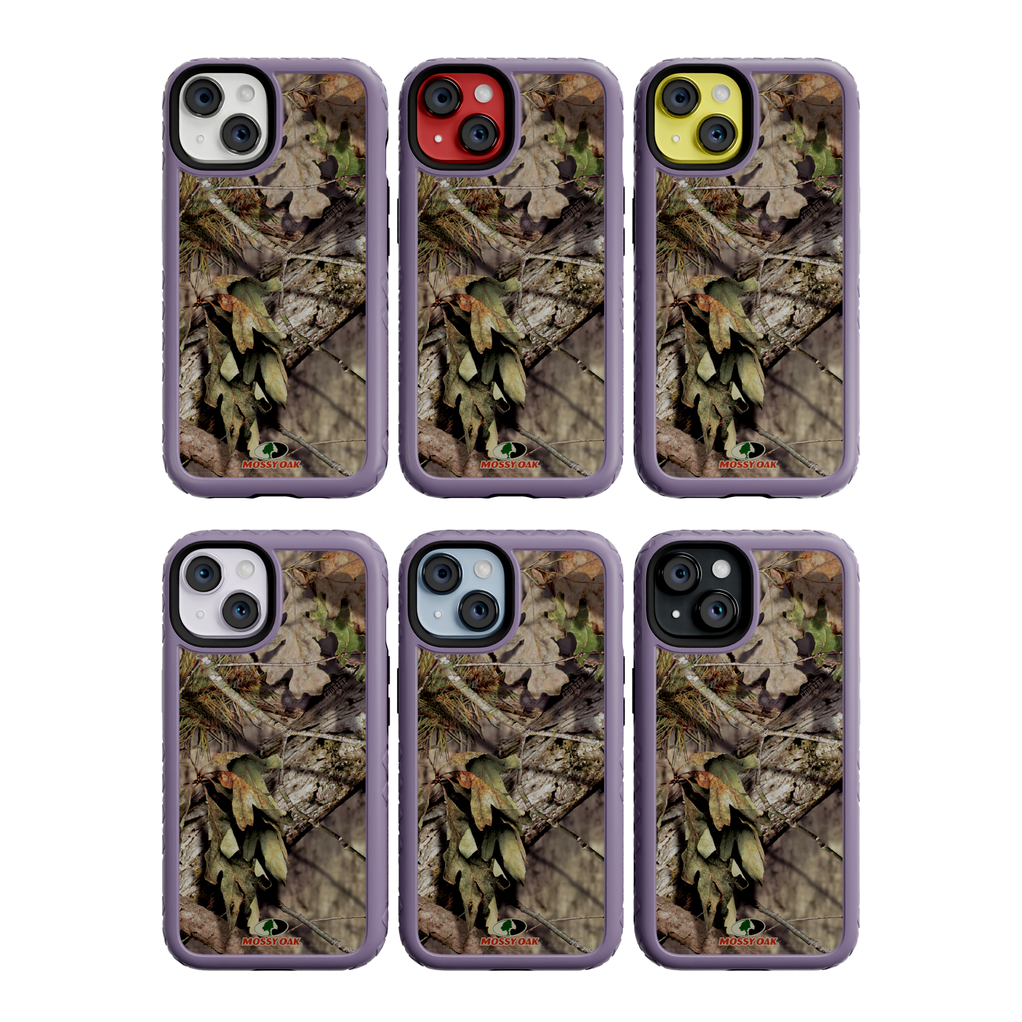 Mossy Oak MagSafe® Dual Layer Case for Apple iPhone 14 - Breakup Country Lilac Blossom Purple