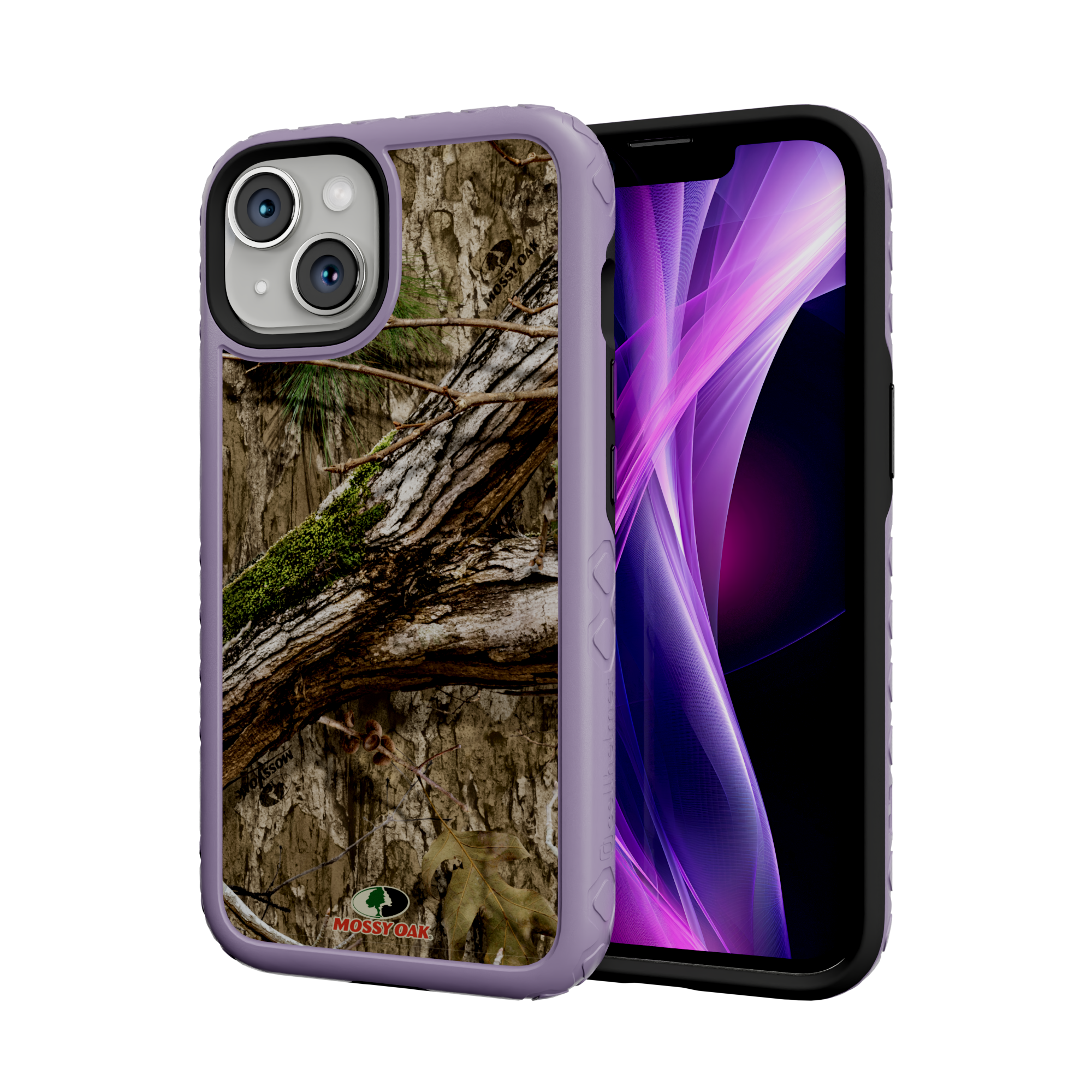 Mossy Oak MagSafe® Dual Layer Case for Apple iPhone 14 - Country DNA Lilac Blossom Purple