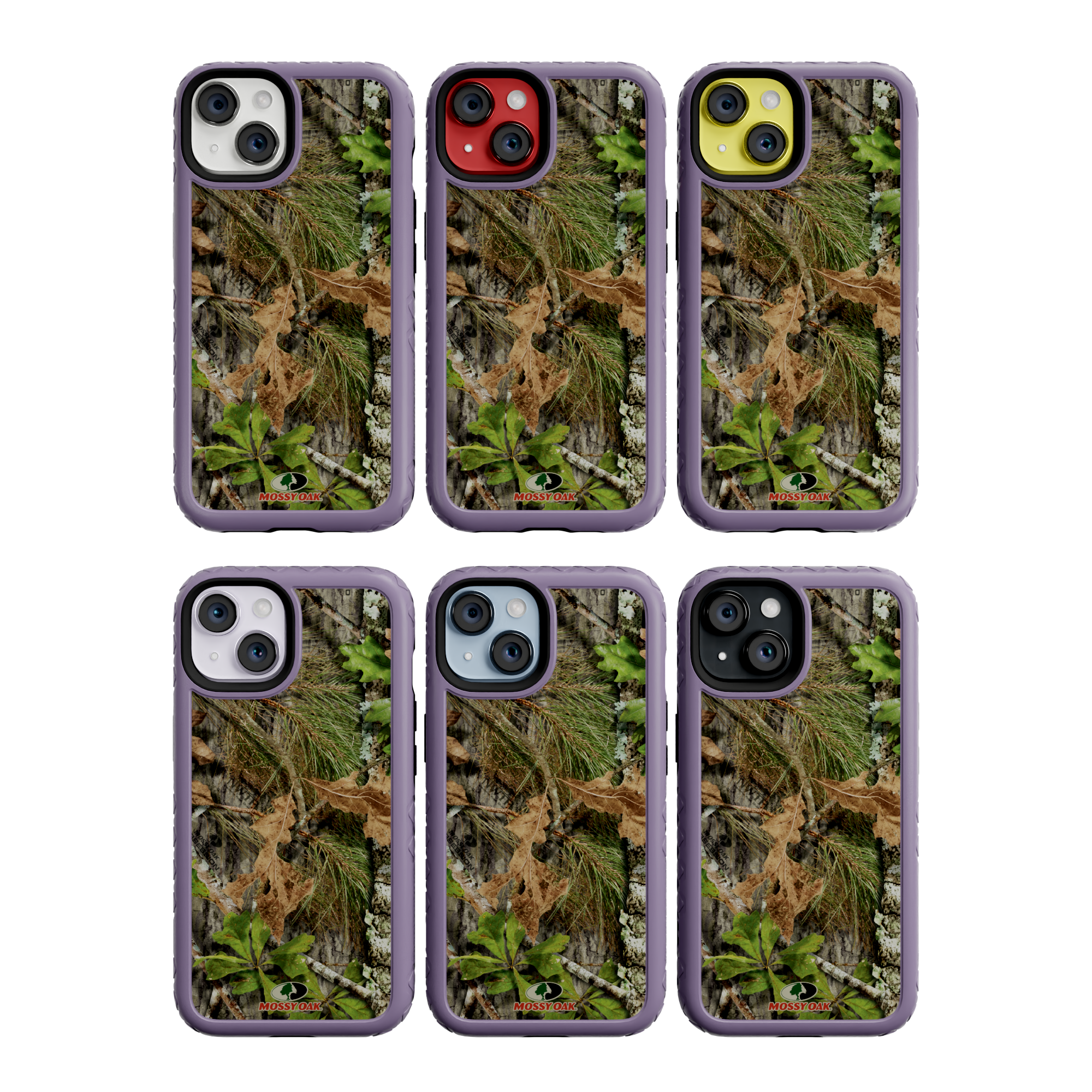 Mossy Oak | MagSafe Dual Layer Case for Apple iPhone 14 | Obsession | Fortitude Series Lilac Blossom Purple