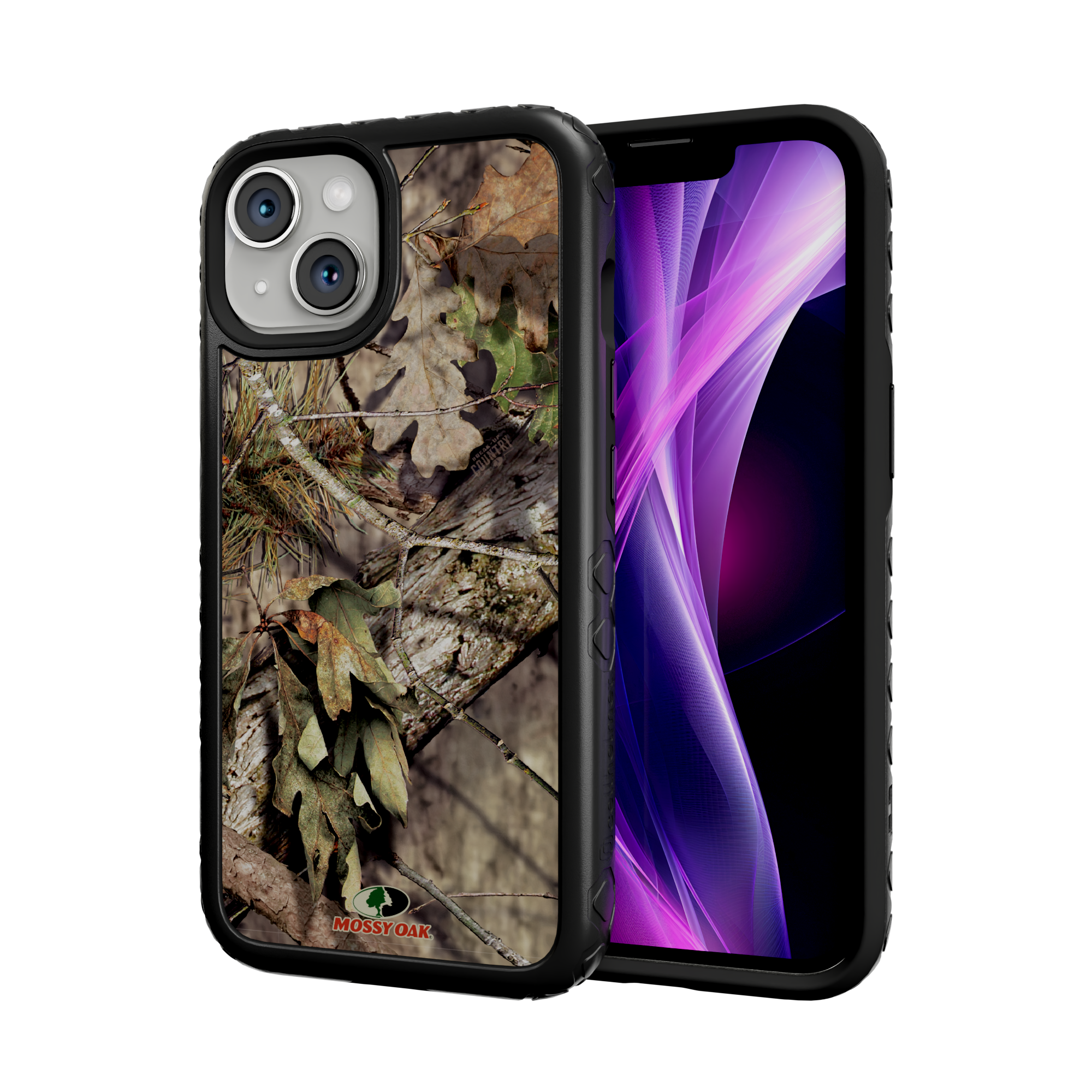 Mossy Oak MagSafe® Dual Layer Case for Apple iPhone 14 - Breakup Country Onyx Black