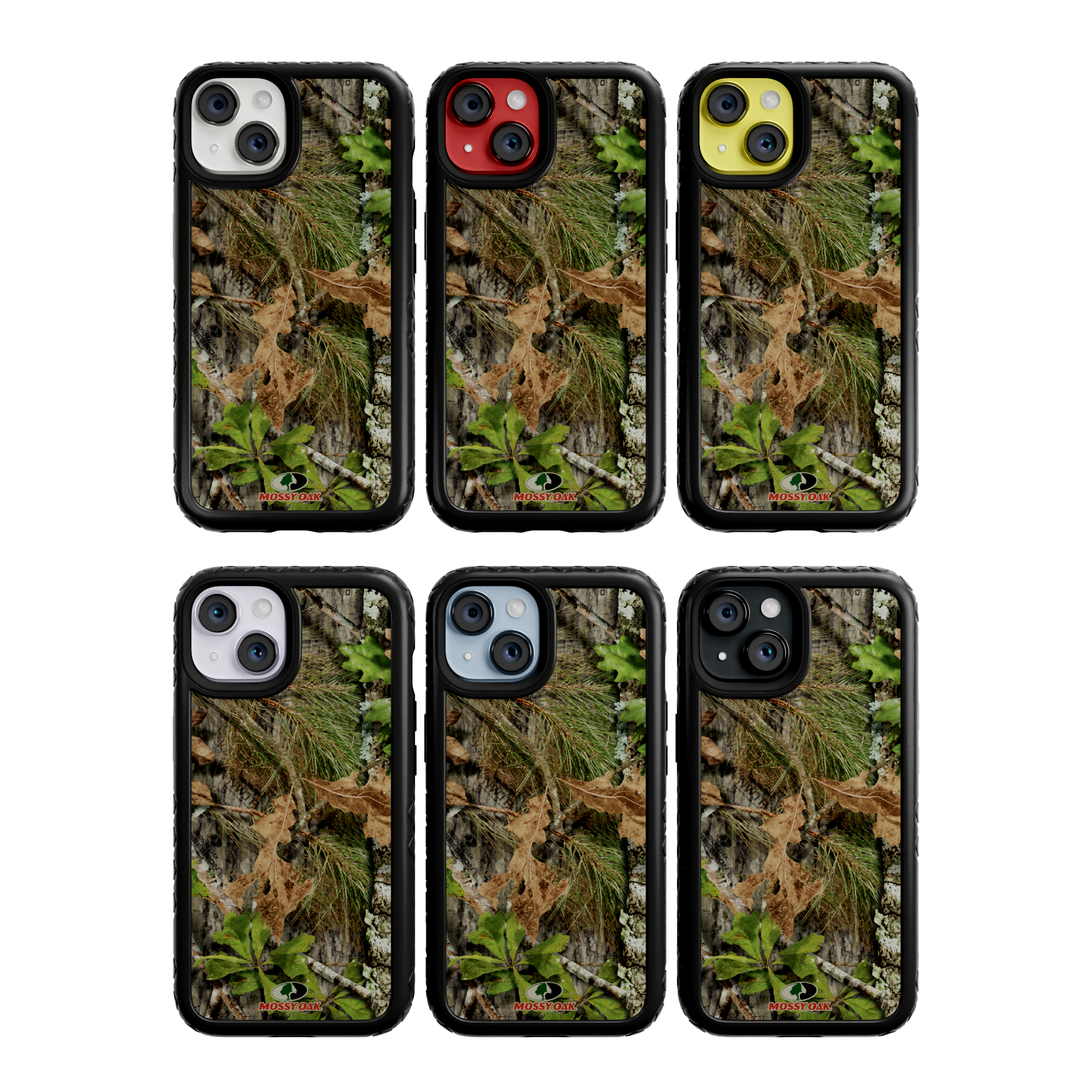 Mossy Oak | MagSafe Dual Layer Case for Apple iPhone 14 | Obsession | Fortitude Series Onyx Black