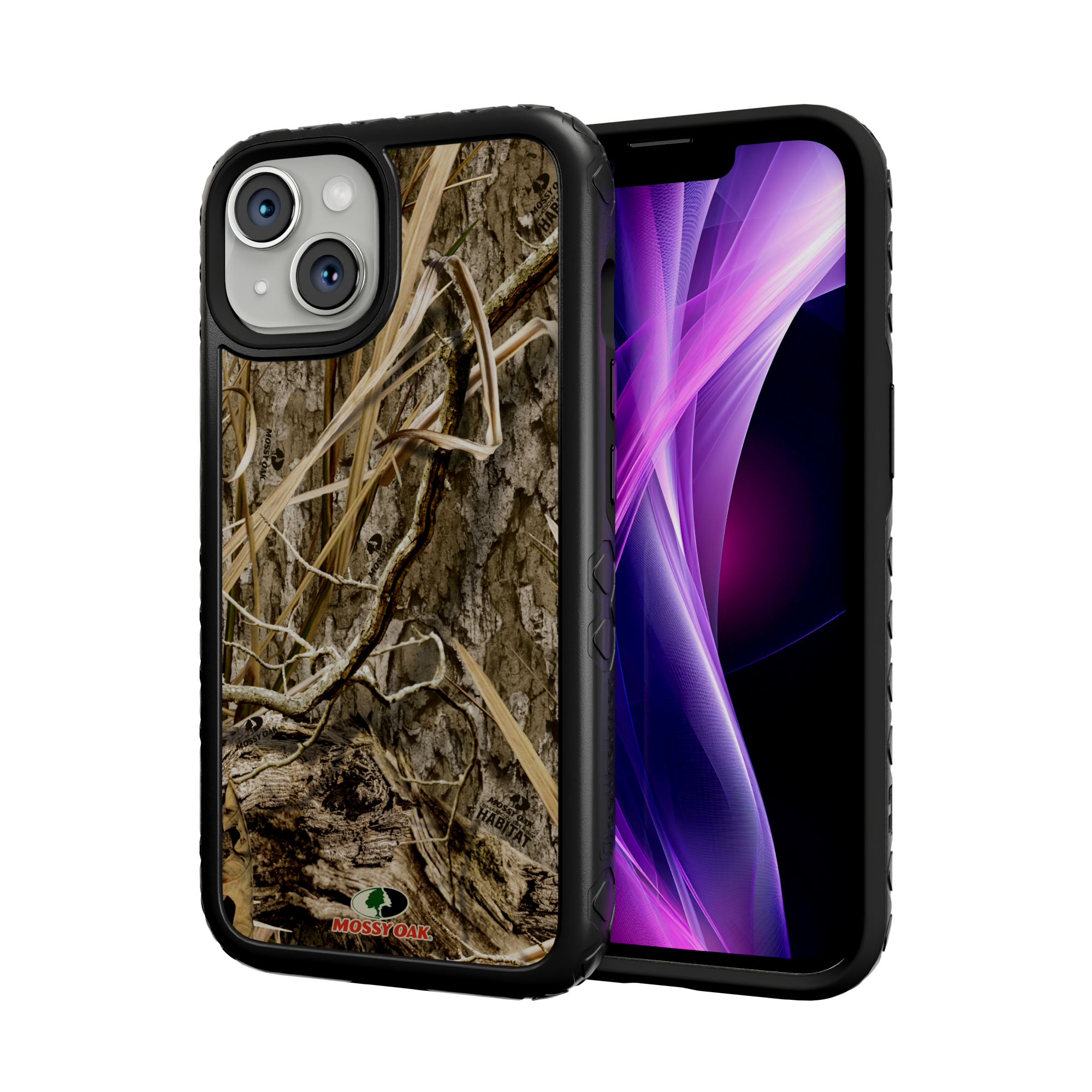 Mossy Oak Fortitude Series for Apple iPhone 14 - Shadow Grass Onyx Black