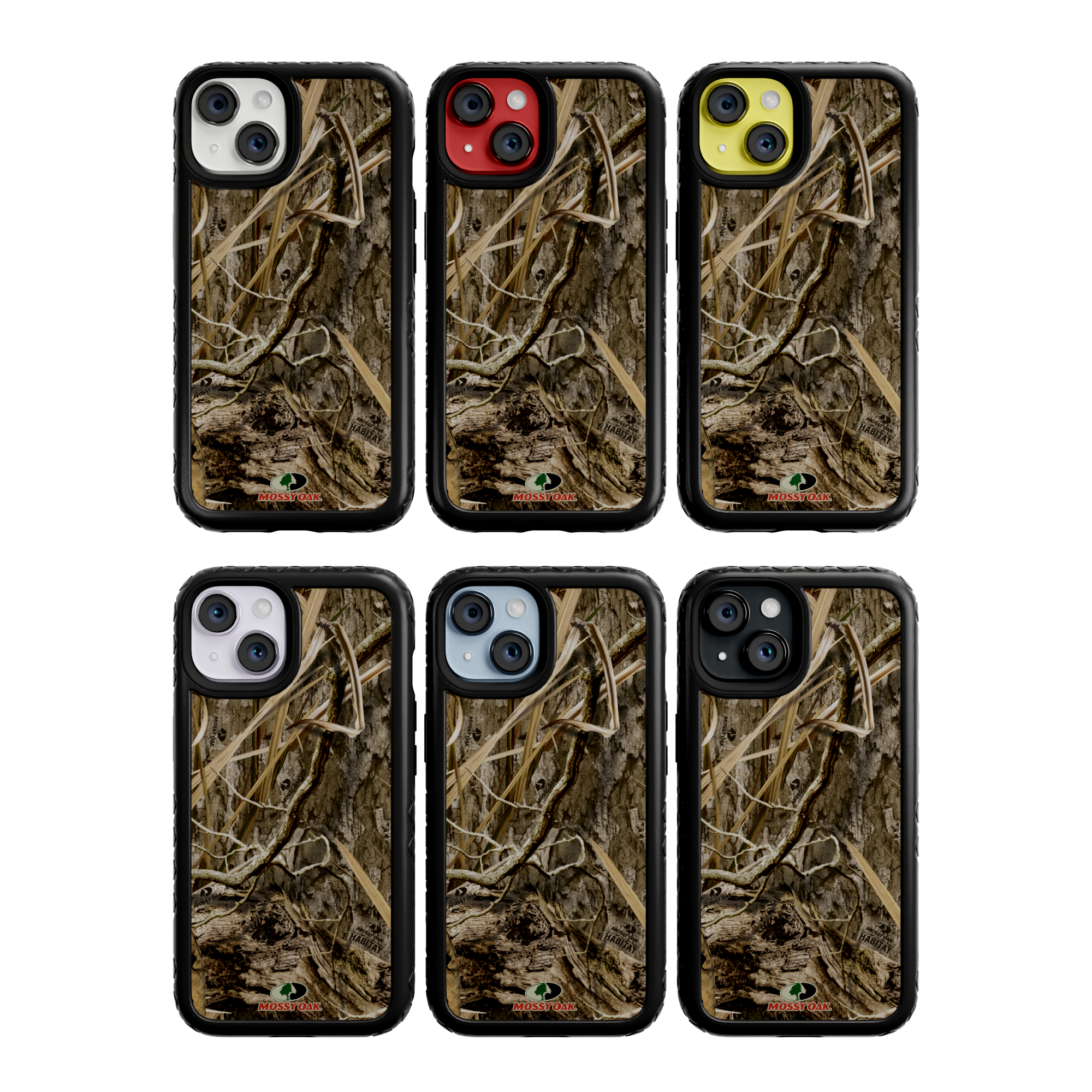 Mossy Oak Fortitude Series for Apple iPhone 14 - Shadow Grass Onyx Black