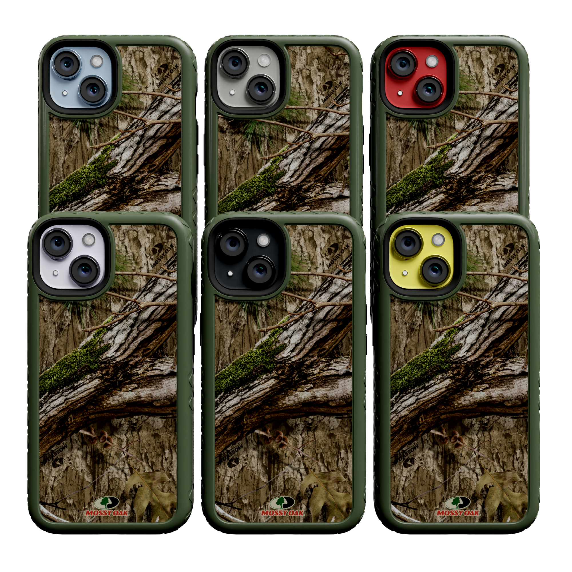 Mossy Oak MagSafe® Dual Layer Case for Apple iPhone 14 - Country DNA Olive Drab Green