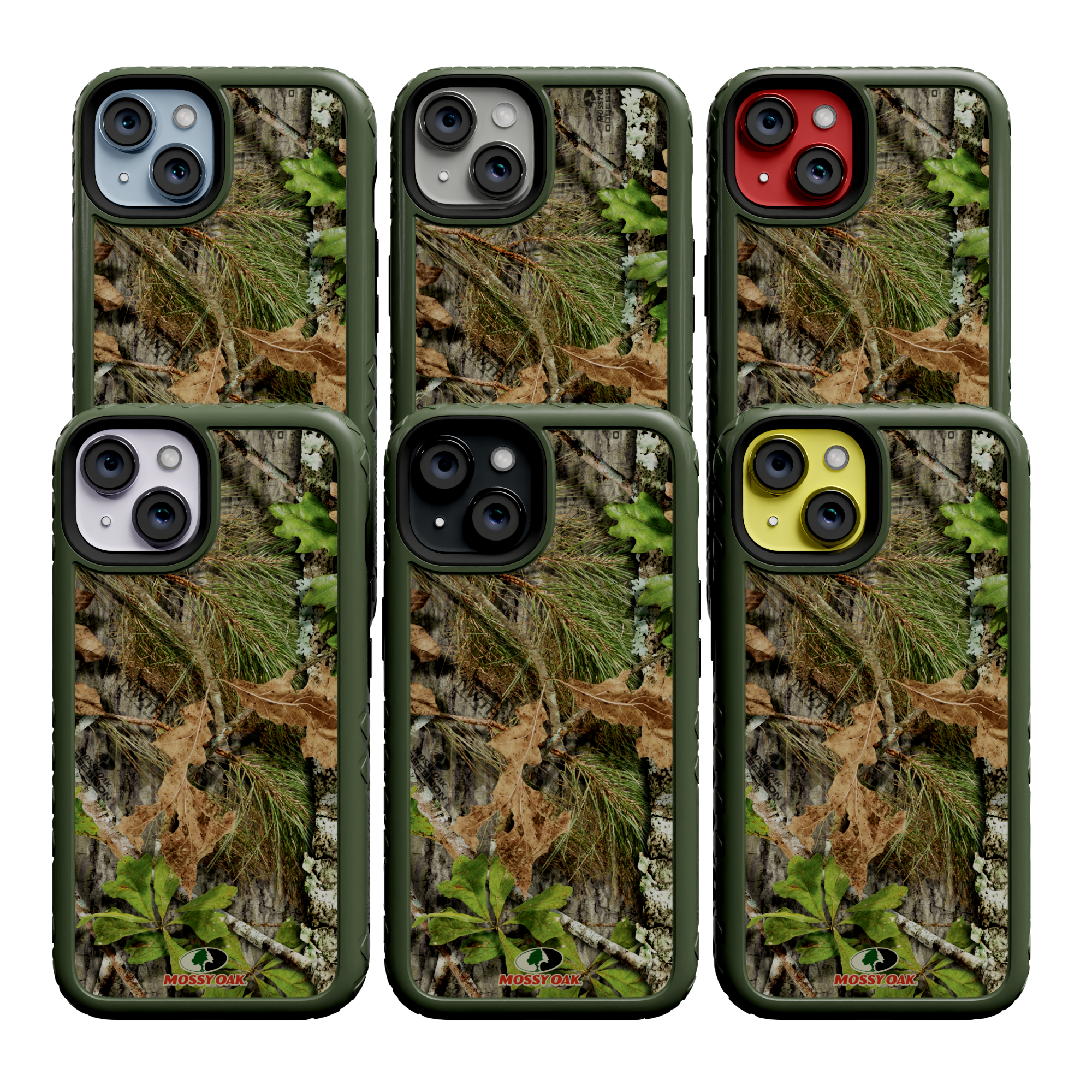 Mossy Oak | MagSafe Dual Layer Case for Apple iPhone 14 | Obsession | Fortitude Series Olive Drab Green