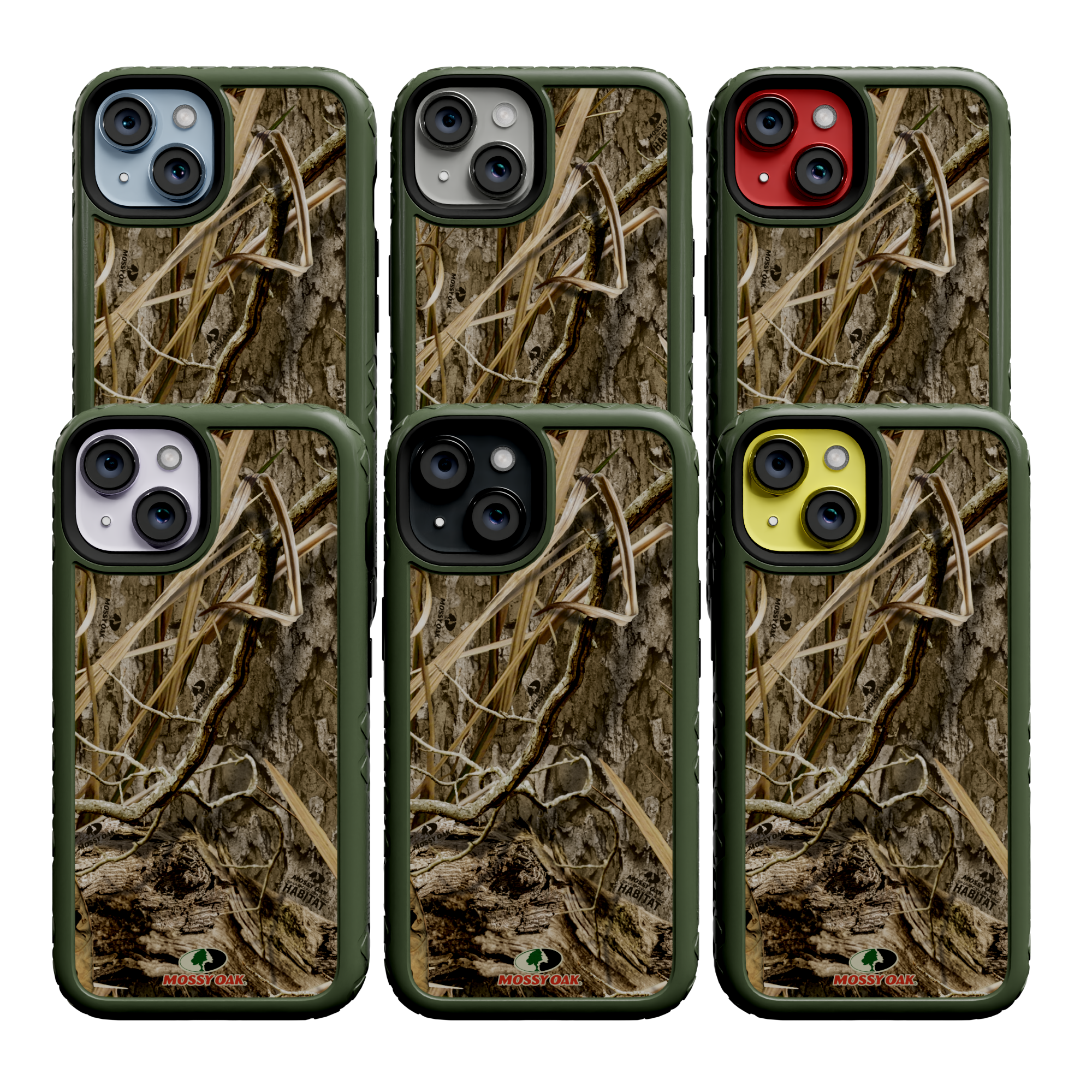 Mossy Oak Fortitude Series for Apple iPhone 14 - Shadow Grass Olive Drab Green