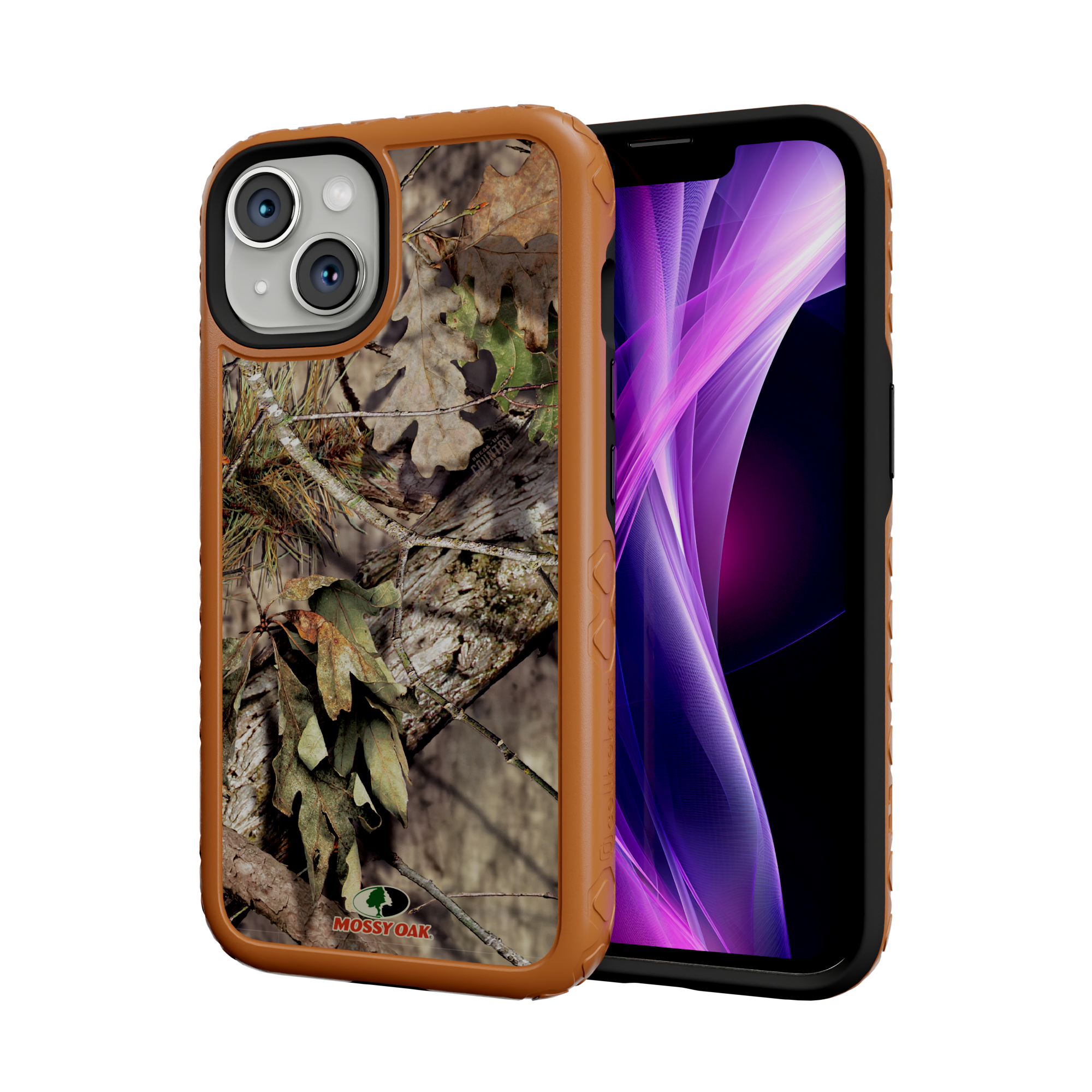Mossy Oak MagSafe® Dual Layer Case for Apple iPhone 14 - Breakup Country Pumpkin Spice