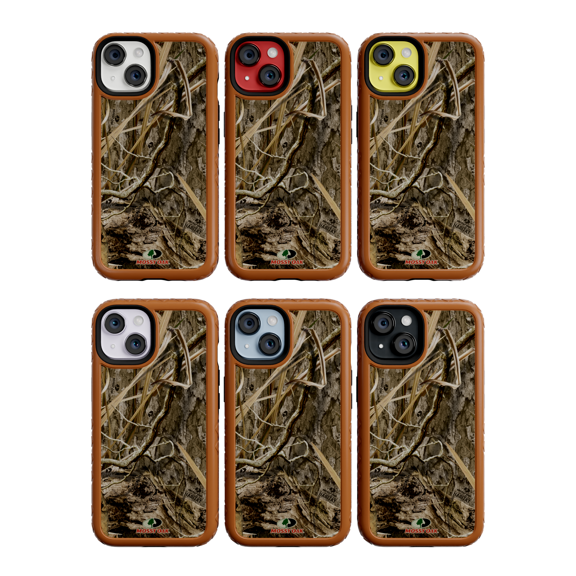 Mossy Oak Fortitude Series for Apple iPhone 14 - Shadow Grass Pumpkin Spice