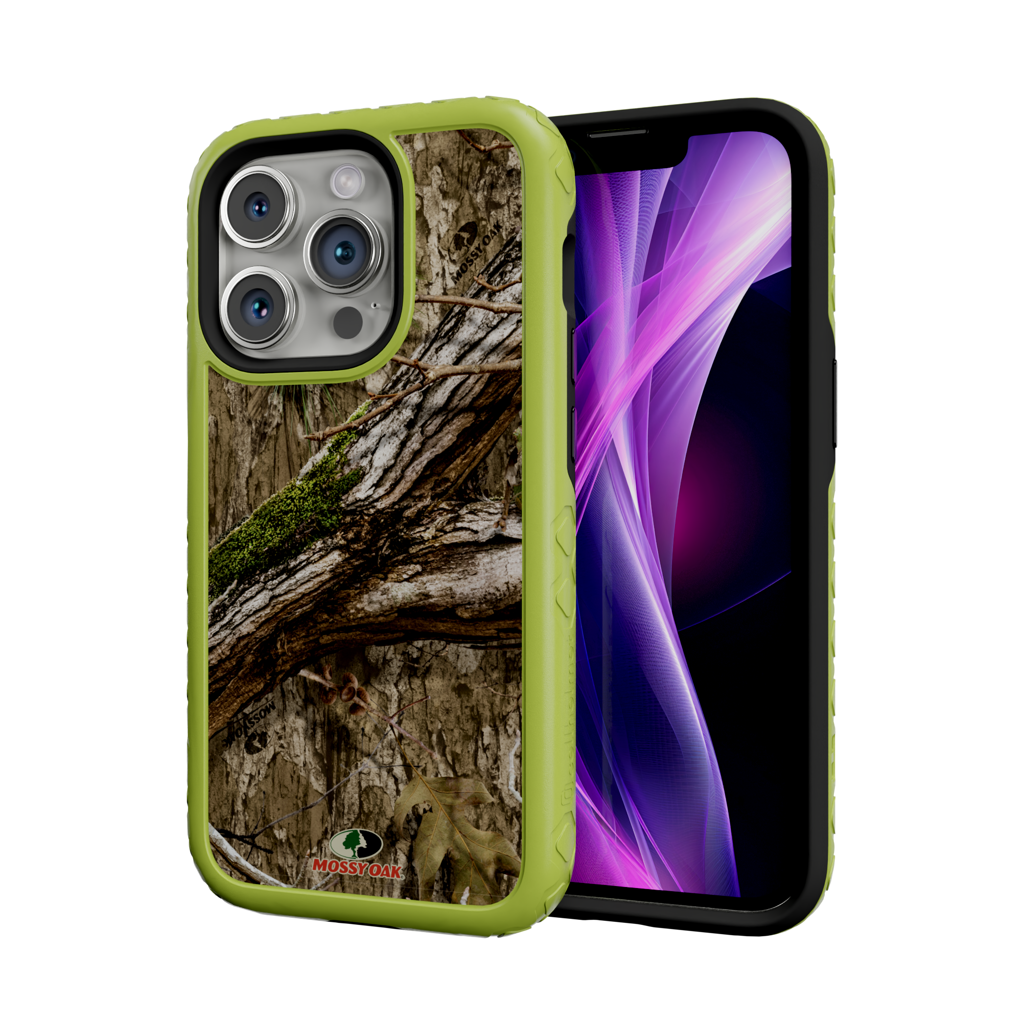 Mossy Oak MagSafe® Dual Layer Case for Apple iPhone 14 Pro - Country DNA Electric Lime