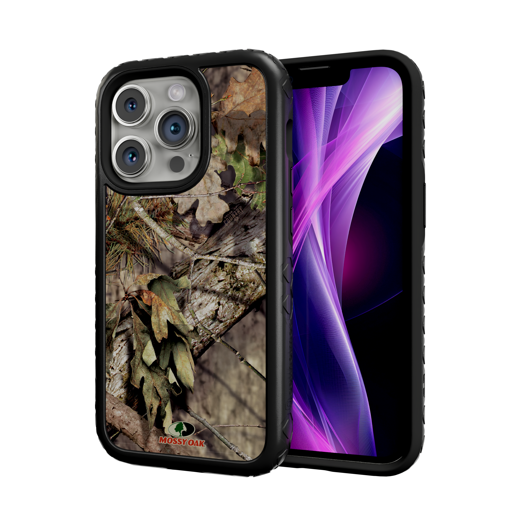 Mossy Oak MagSafe® Dual Layer Case for Apple iPhone 14 Pro - Breakup Country Onyx Black