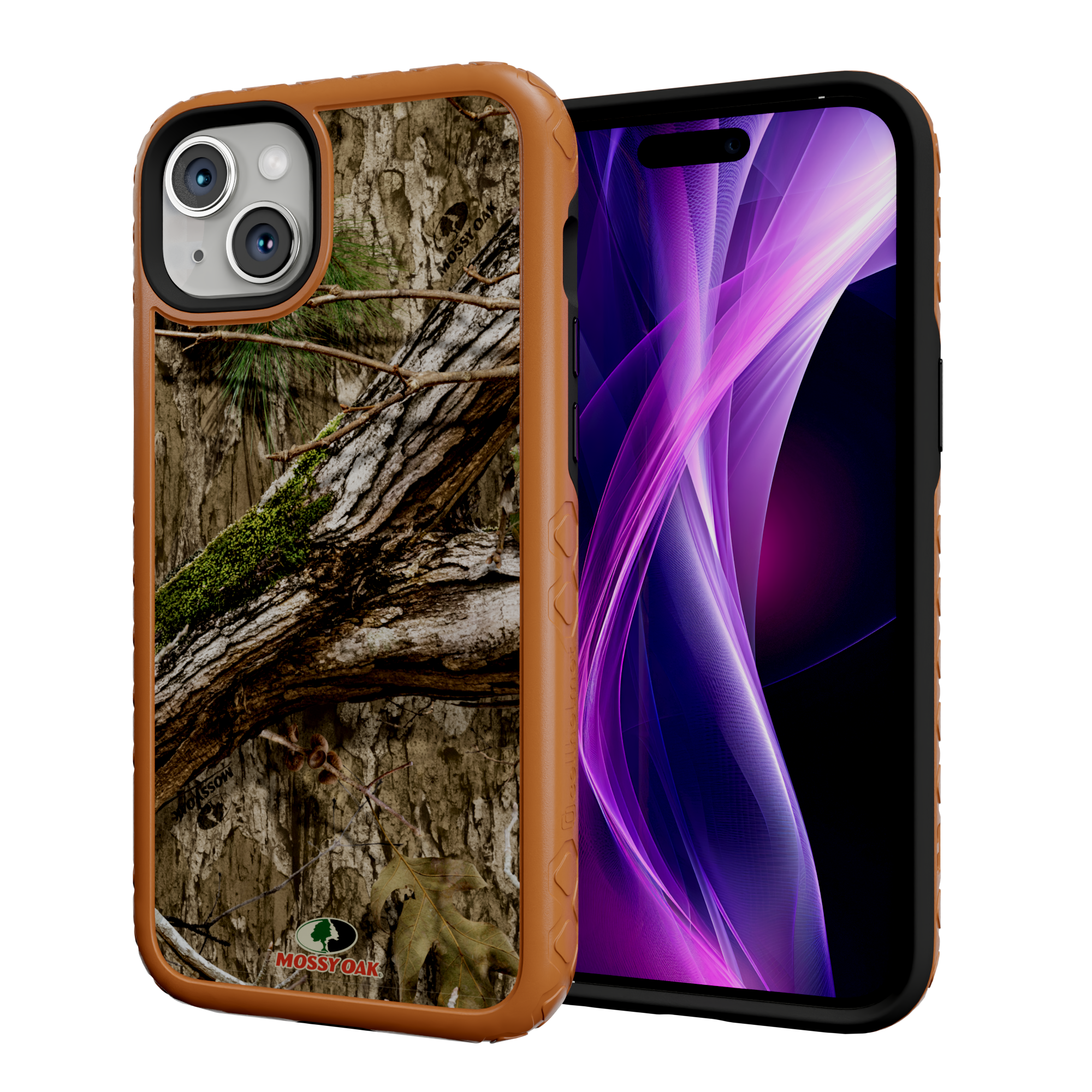 Mossy Oak MagSafe® Dual Layer Case for Apple iPhone 14 Plus- Country DNA Pumpkin Spice