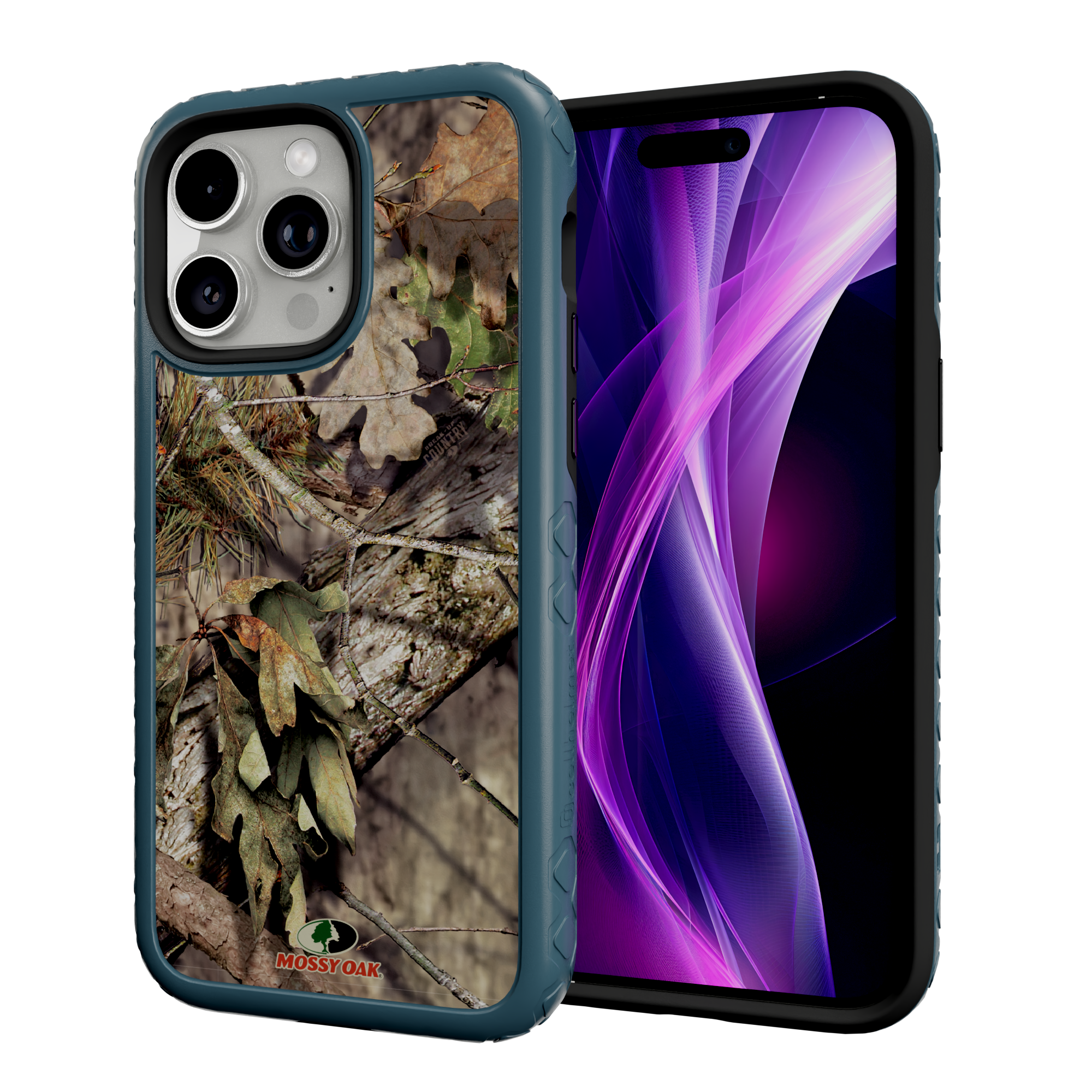 Mossy Oak MagSafe® Dual Layer Case for Apple iPhone 14 Pro Max - Breakup Country Deep Sea Blue