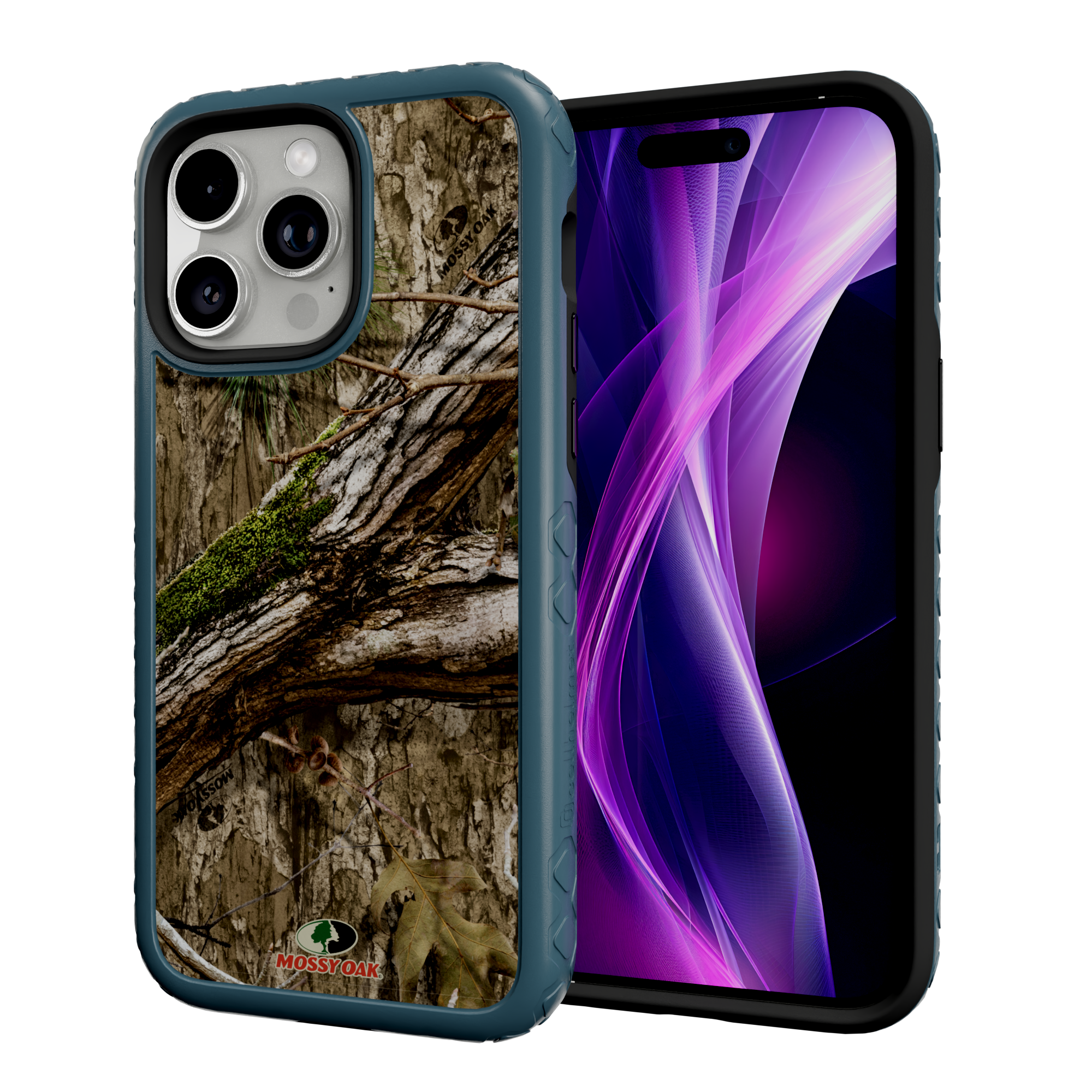 Mossy Oak MagSafe® Dual Layer Case for Apple iPhone 14 Pro Max - Country DNA Deep Sea Blue