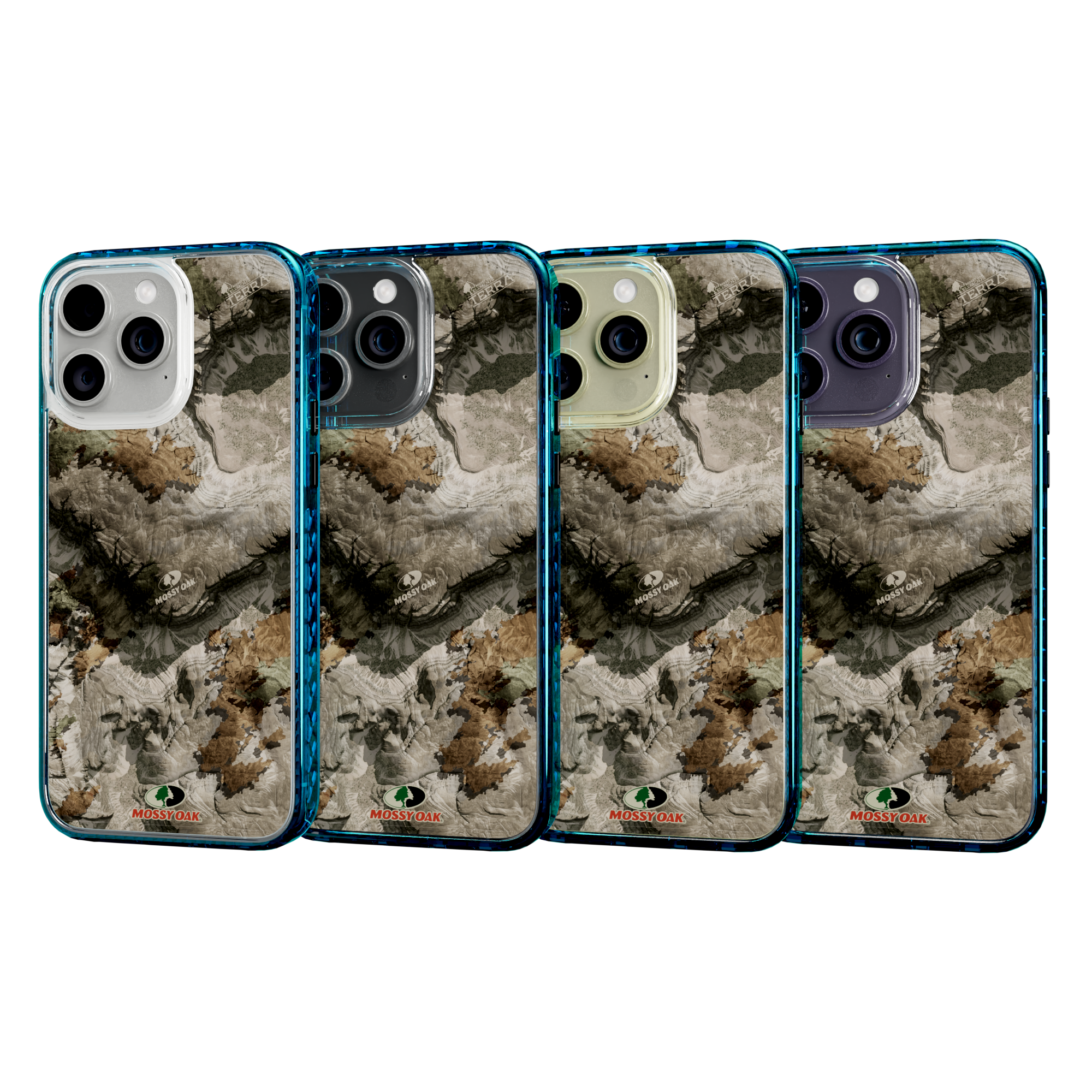 Mossy Oak MagSafe® Dual Layer Case for Apple iPhone 14 Pro Max - Terra Gila Deep Sea Blue
