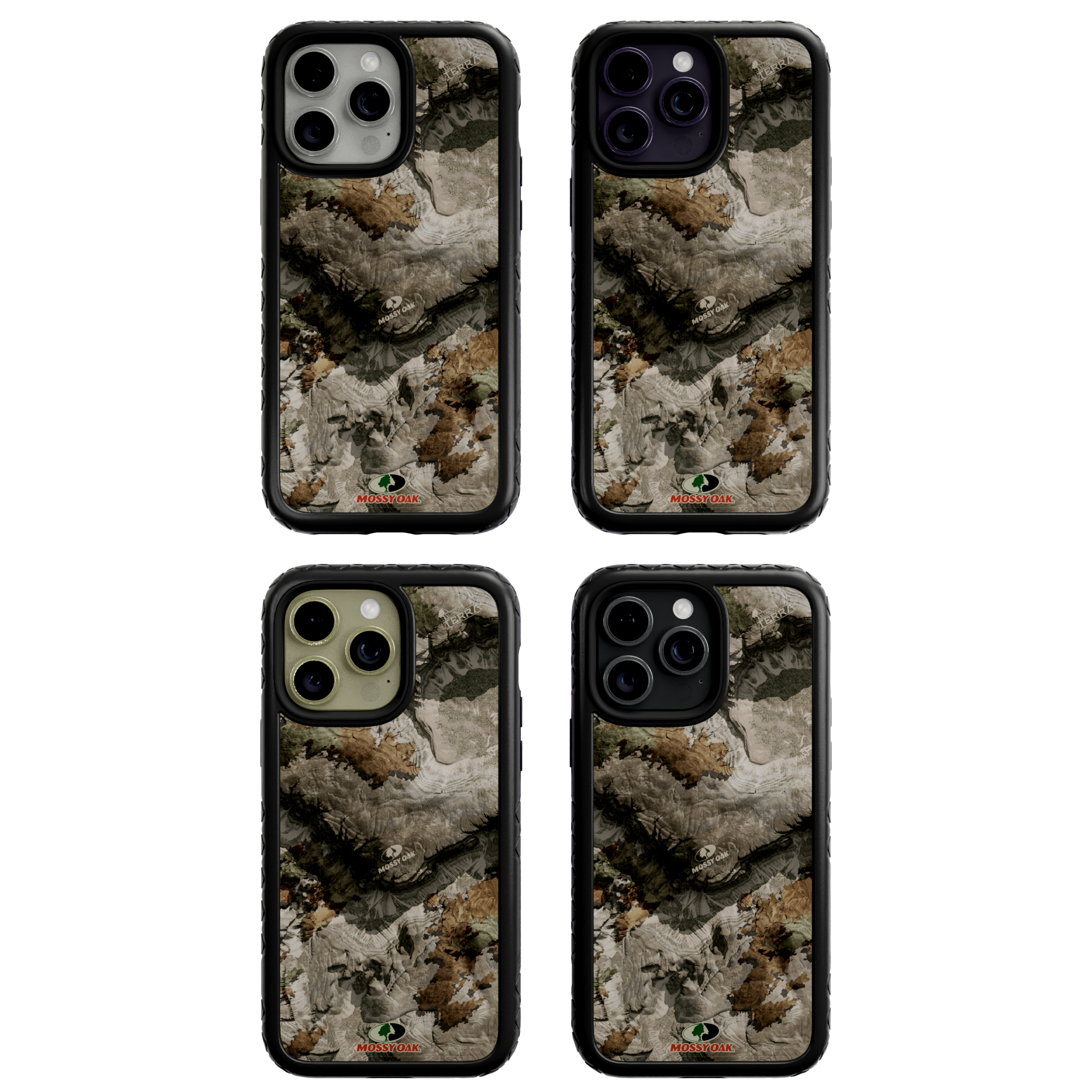 Mossy Oak MagSafe® Dual Layer Case for Apple iPhone 14 Pro Max - Terra Gila Onyx Black