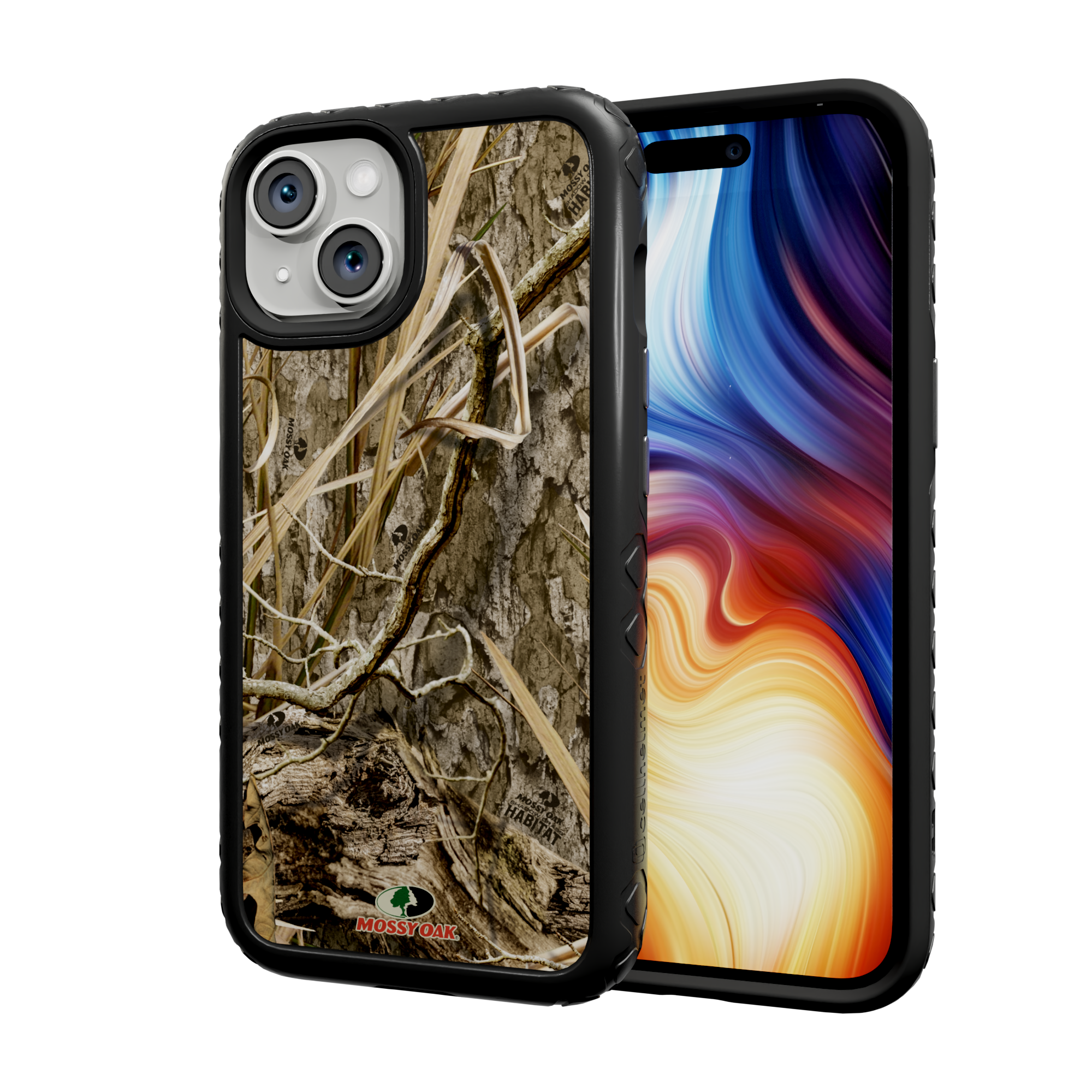 Mossy Oak Protective Case for Apple iPhone 13 Mini - Shadow Grass Onyx Black