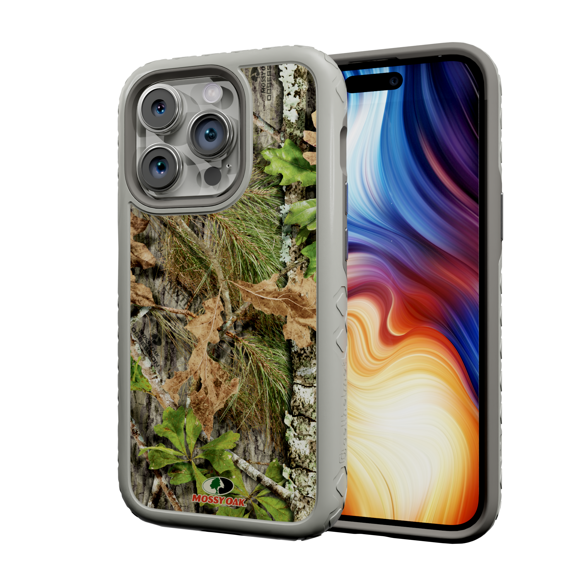 Mossy Oak | MagSafe Dual Layer Case for Apple iPhone 13 Pro | Obsession | Fortitude Series Gray