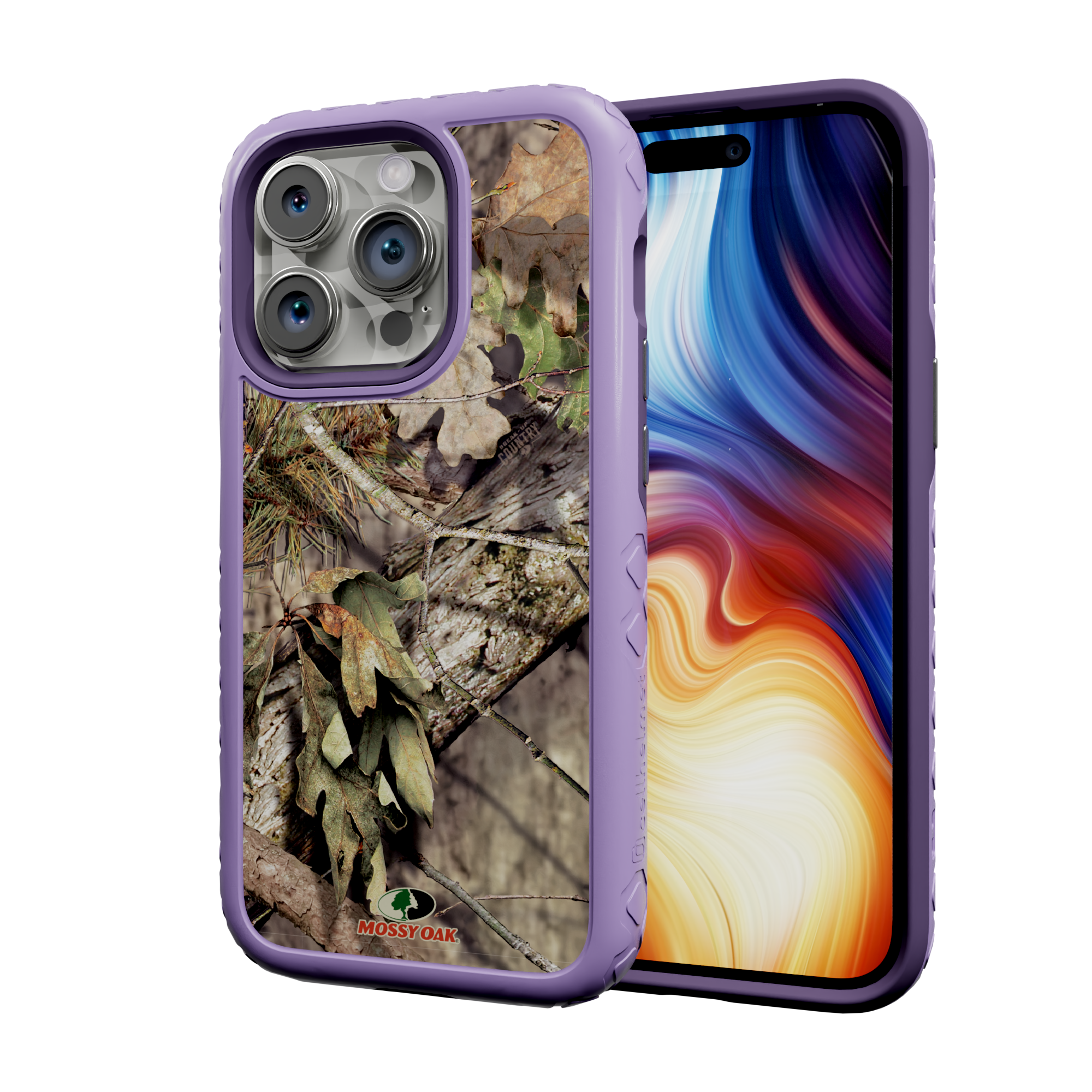 Mossy Oak Protective Case for Apple iPhone 13 Pro - Breakup Country Lilac Blossom Purple