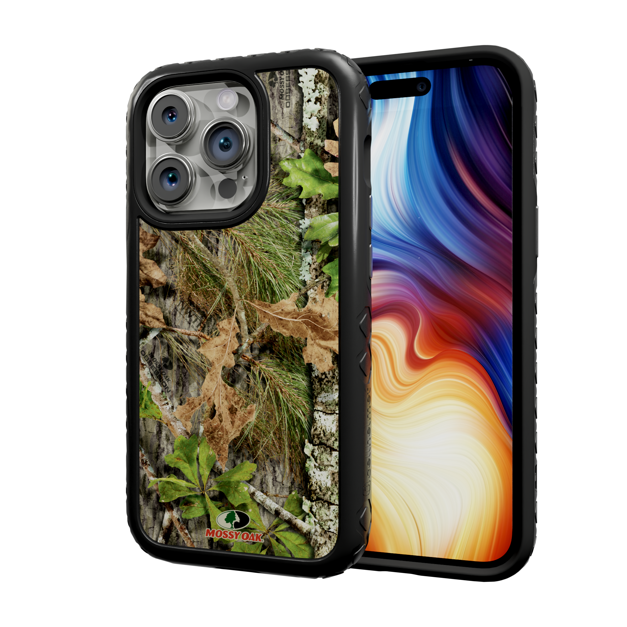 Mossy Oak | MagSafe Dual Layer Case for Apple iPhone 13 Pro | Obsession | Fortitude Series Onyx Black