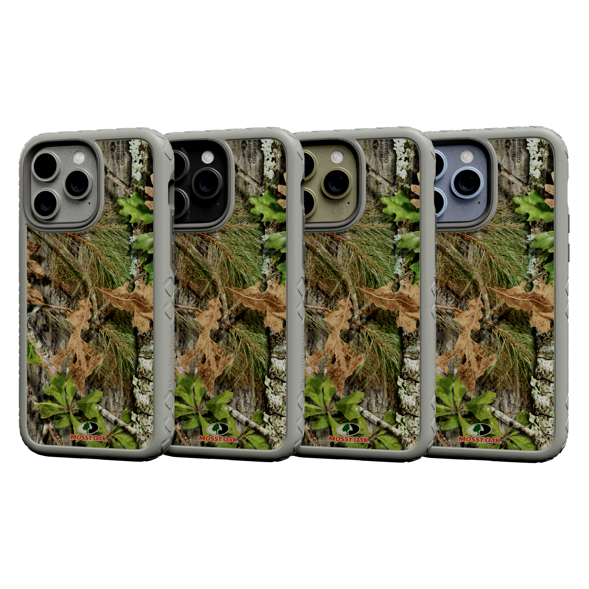 Mossy Oak | Dual Layer Case for Apple iPhone 13 Pro Max | Obsession | Fortitude Series Gray