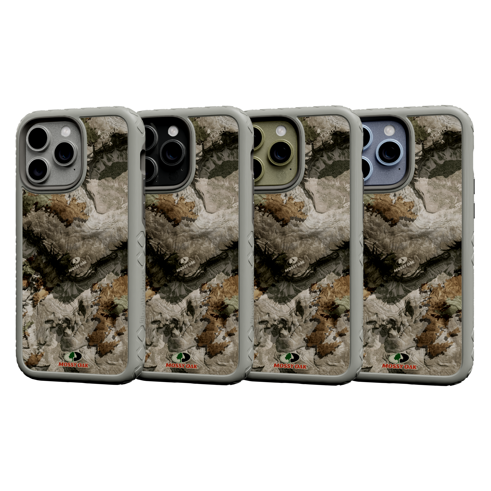 Mossy Oak Protective Case for Apple iPhone 13 Pro Max - Terra Gila Gray