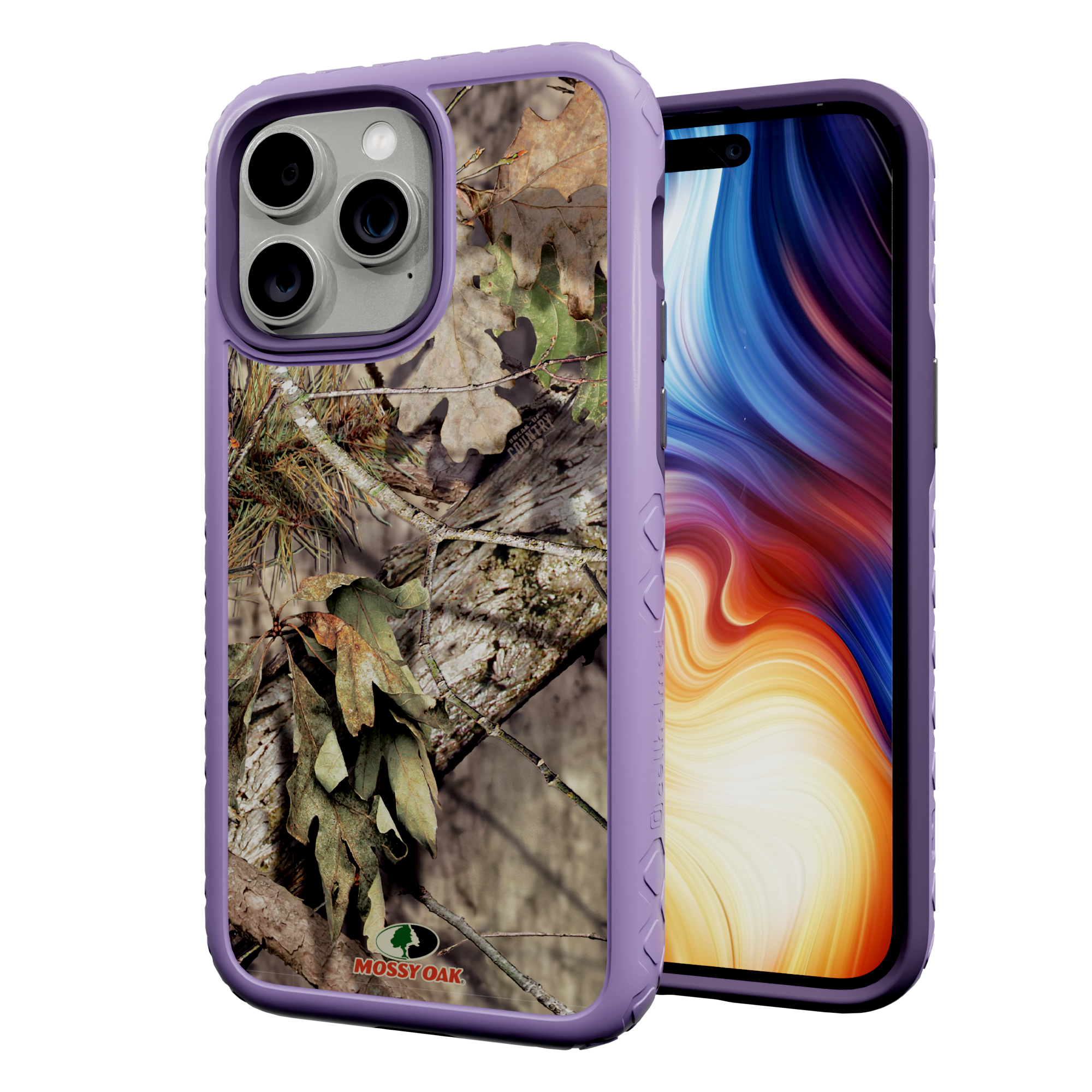 Mossy Oak Protective Case for Apple iPhone 13 Pro Max - Breakup Country Lilac Blossom Purple