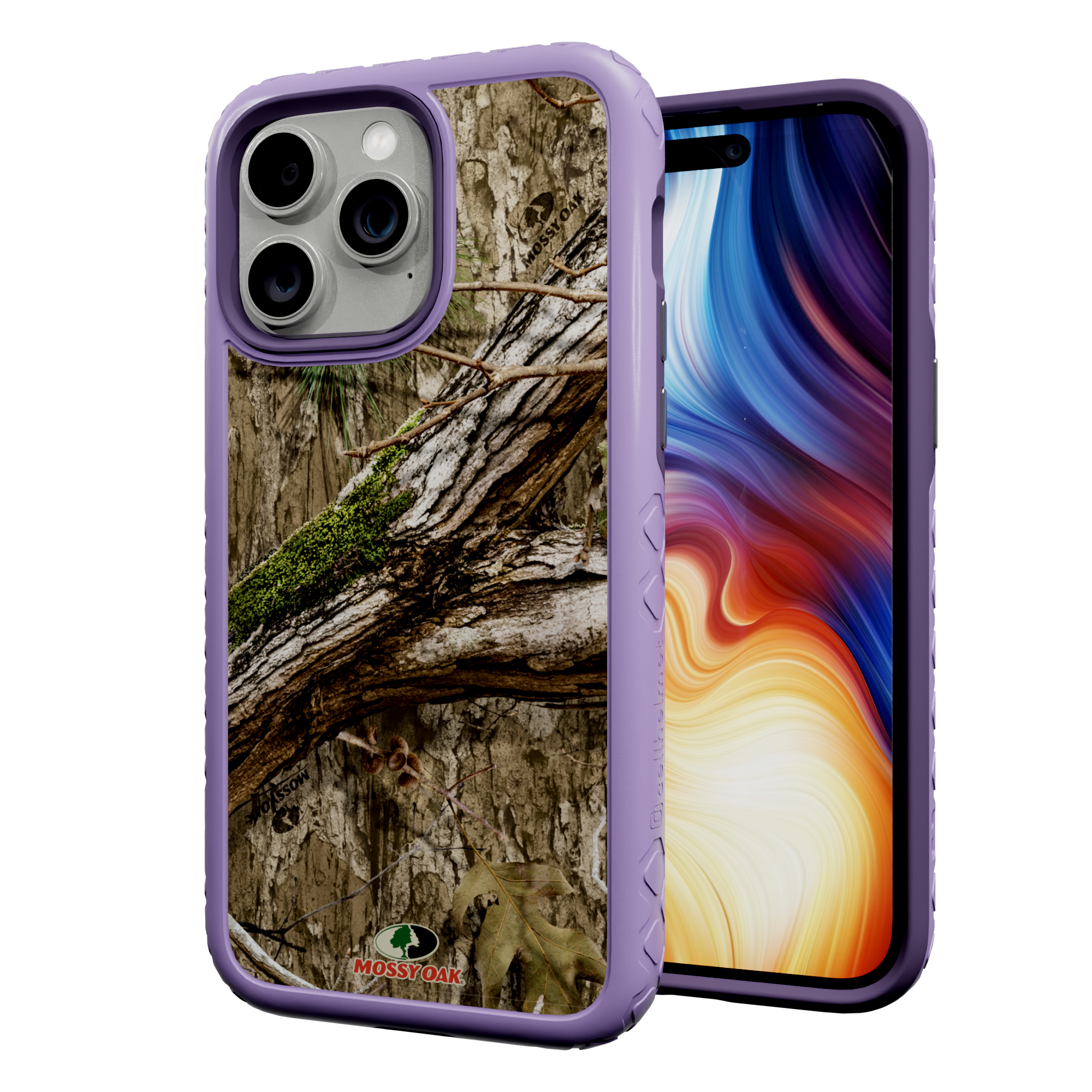 Mossy Oak Protective Case for Apple iPhone 13 Pro Max - Country DNA Lilac Blossom Purple