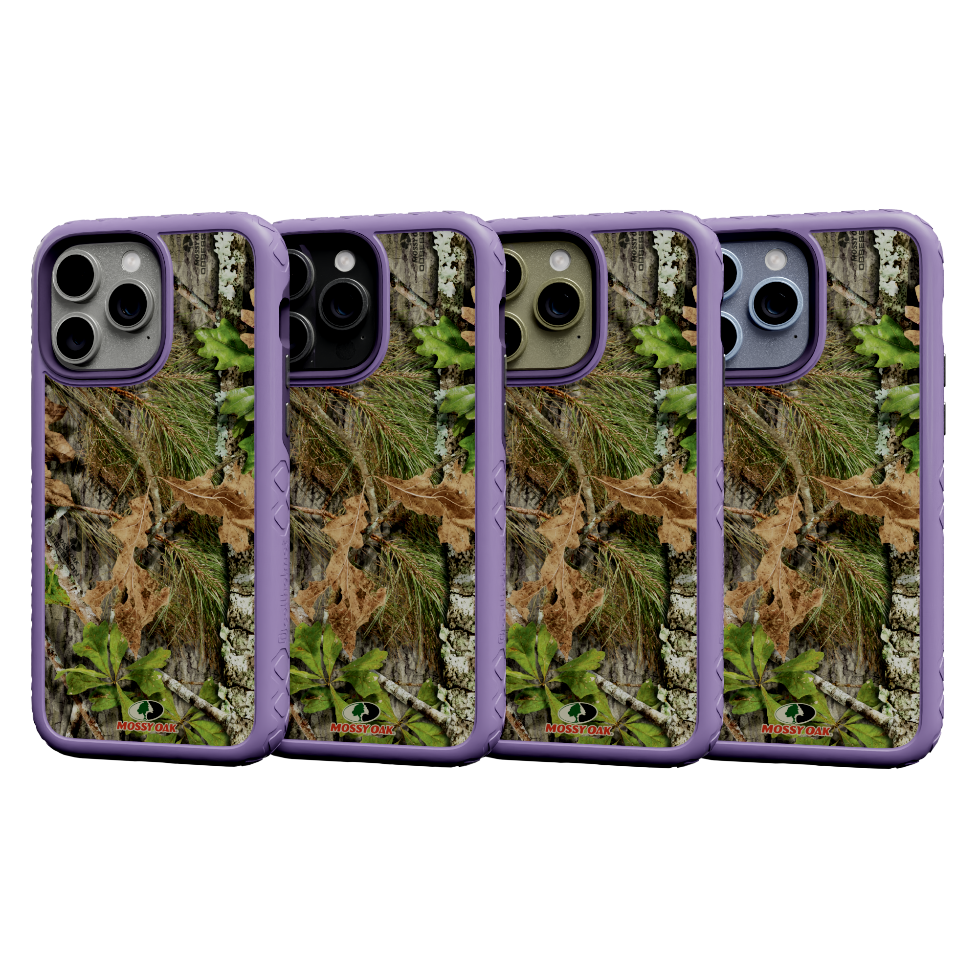 Mossy Oak | Dual Layer Case for Apple iPhone 13 Pro Max | Obsession | Fortitude Series Lilac Blossom Purple