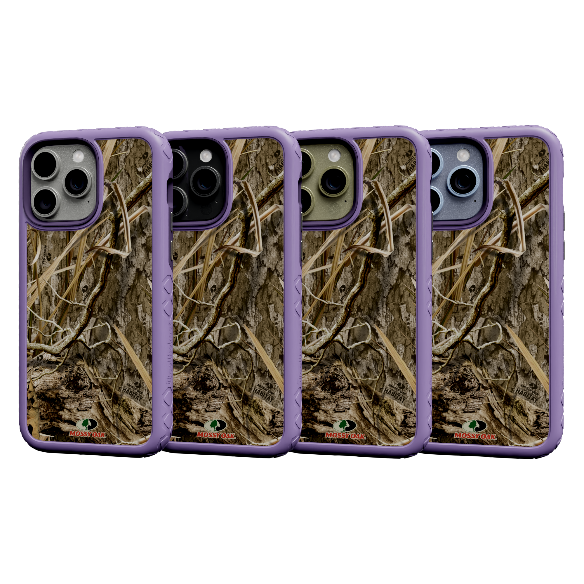 Mossy Oak Protective Case for Apple iPhone 13 Pro Max - Shadow Grass Lilac Blossom Purple