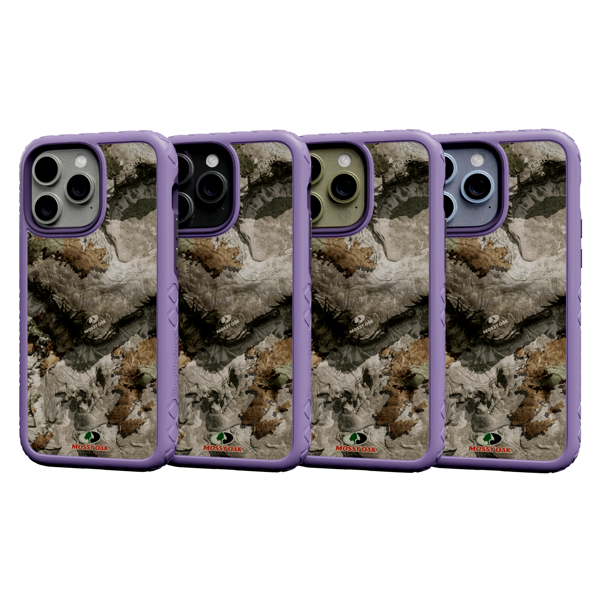 Mossy Oak Protective Case for Apple iPhone 13 Pro Max - Terra Gila Lilac Blossom Purple