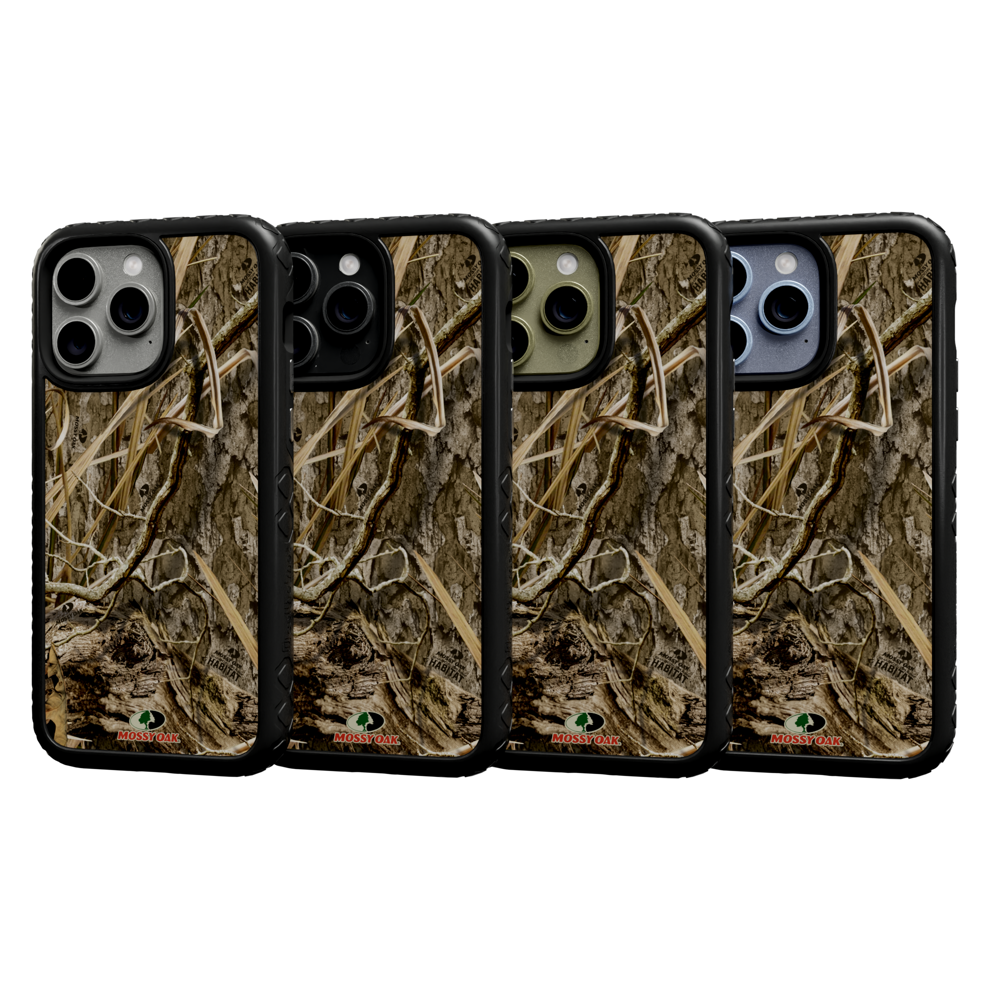 Mossy Oak Protective Case for Apple iPhone 13 Pro Max - Shadow Grass Onyx Black