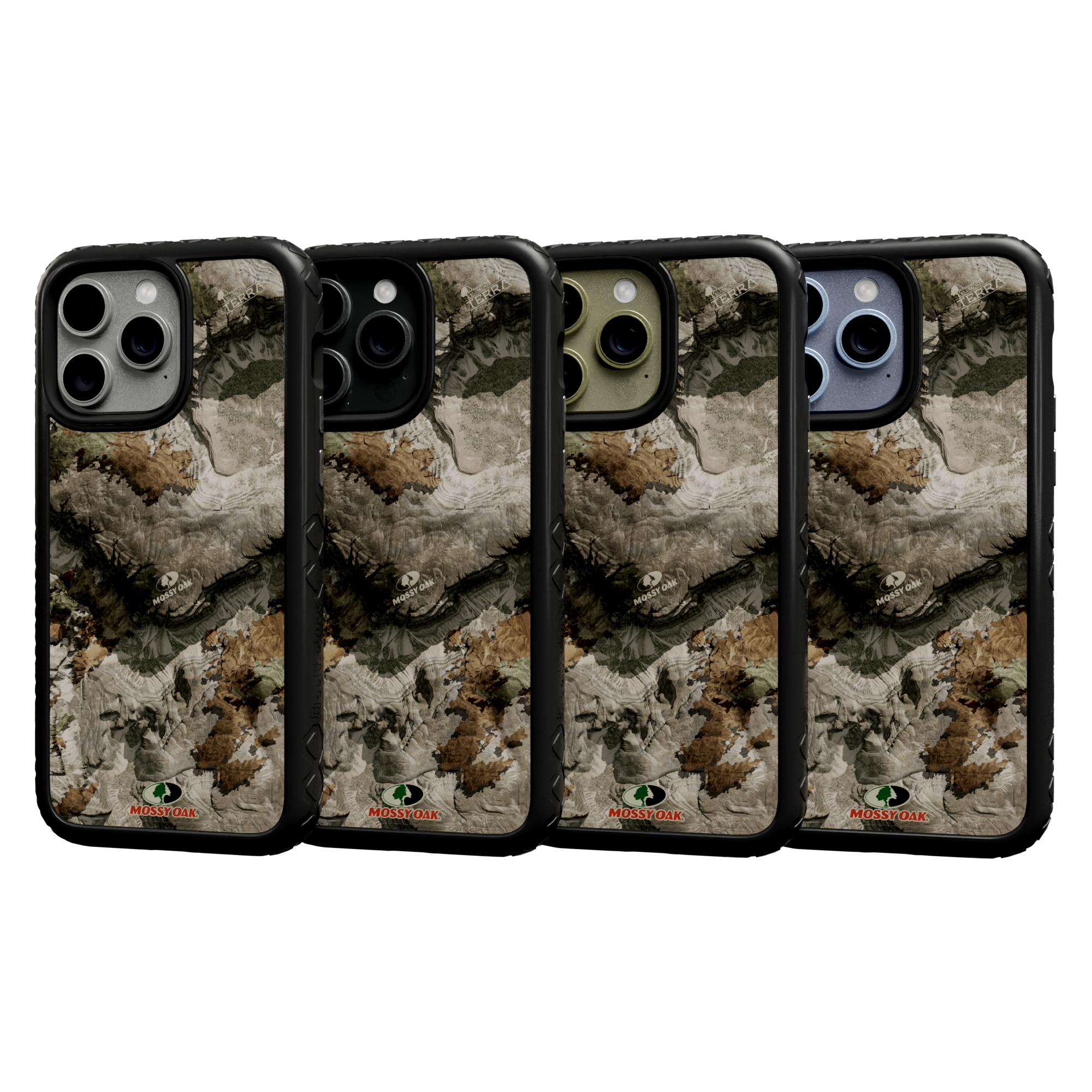 Mossy Oak Protective Case for Apple iPhone 13 Pro Max - Terra Gila Onyx Black