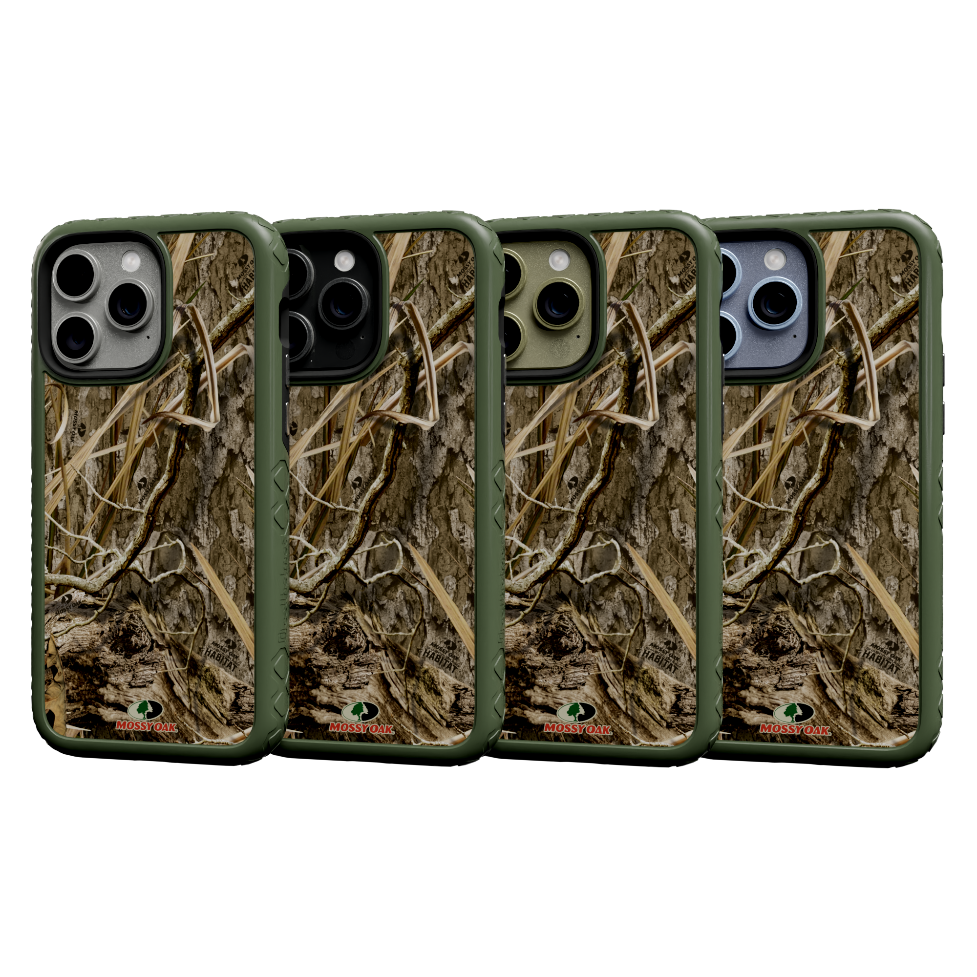 Mossy Oak Protective Case for Apple iPhone 13 Pro Max - Shadow Grass Olive Drab Green