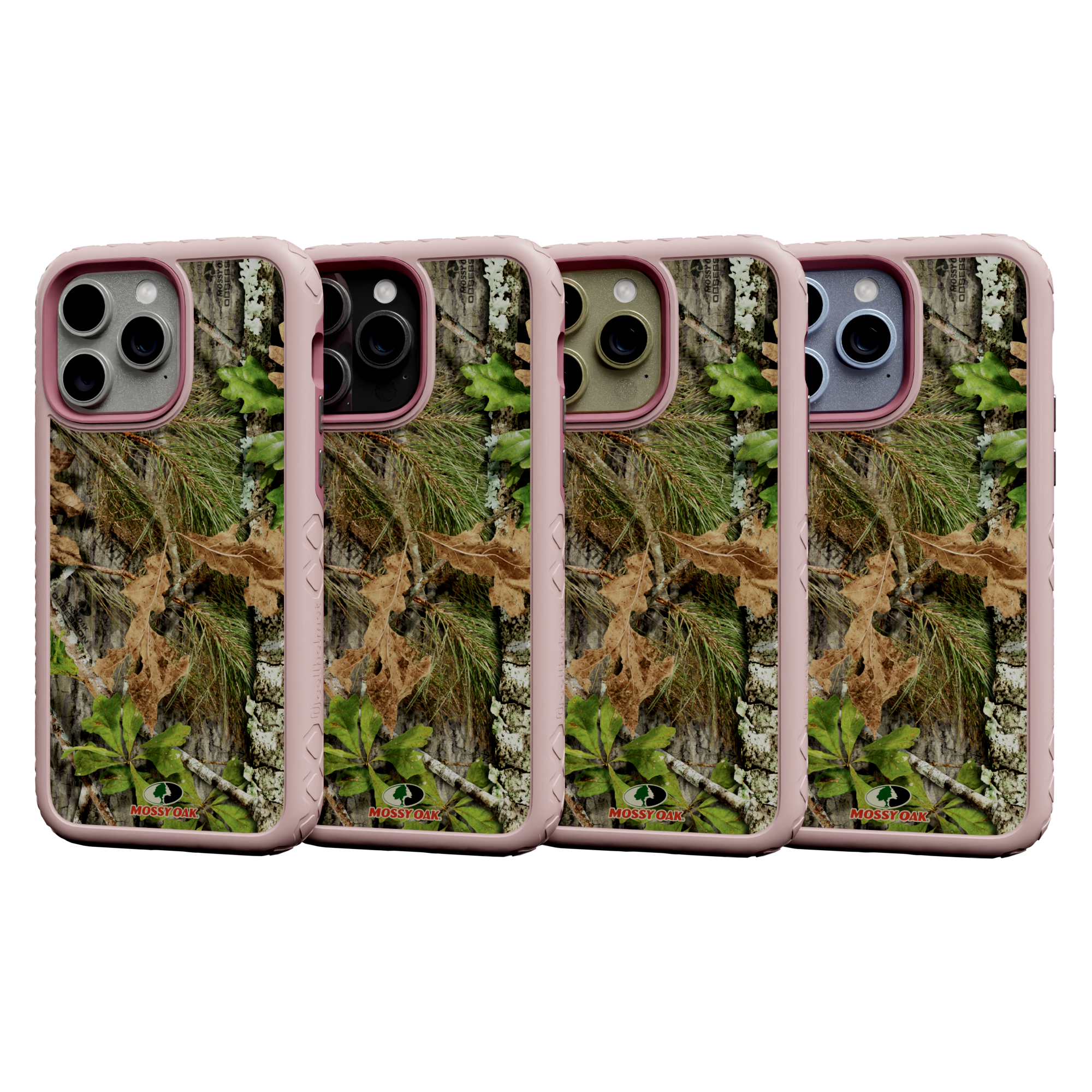 Mossy Oak | Dual Layer Case for Apple iPhone 13 Pro Max | Obsession | Fortitude Series Pink Magnolia
