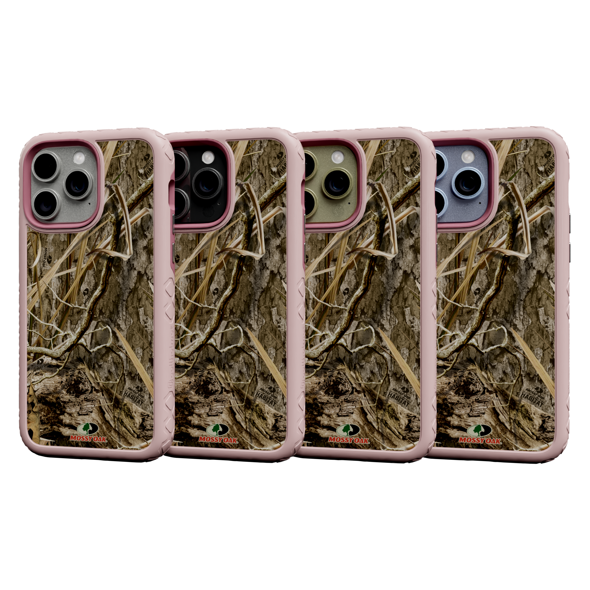 Mossy Oak Protective Case for Apple iPhone 13 Pro Max - Shadow Grass Pink Magnolia