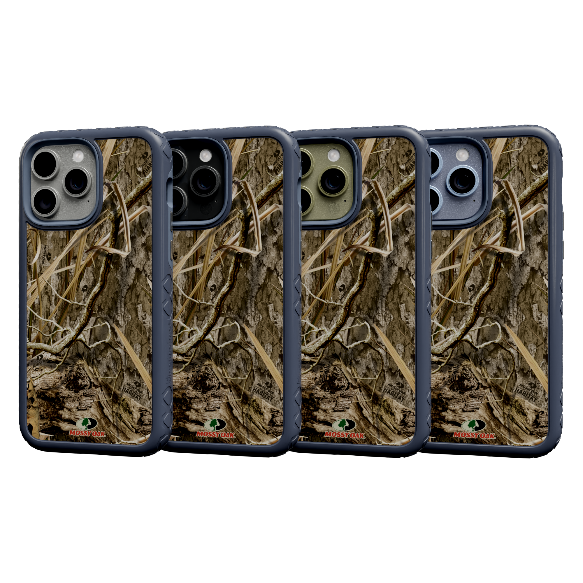 Mossy Oak Protective Case for Apple iPhone 13 Pro Max - Shadow Grass Slate Blue
