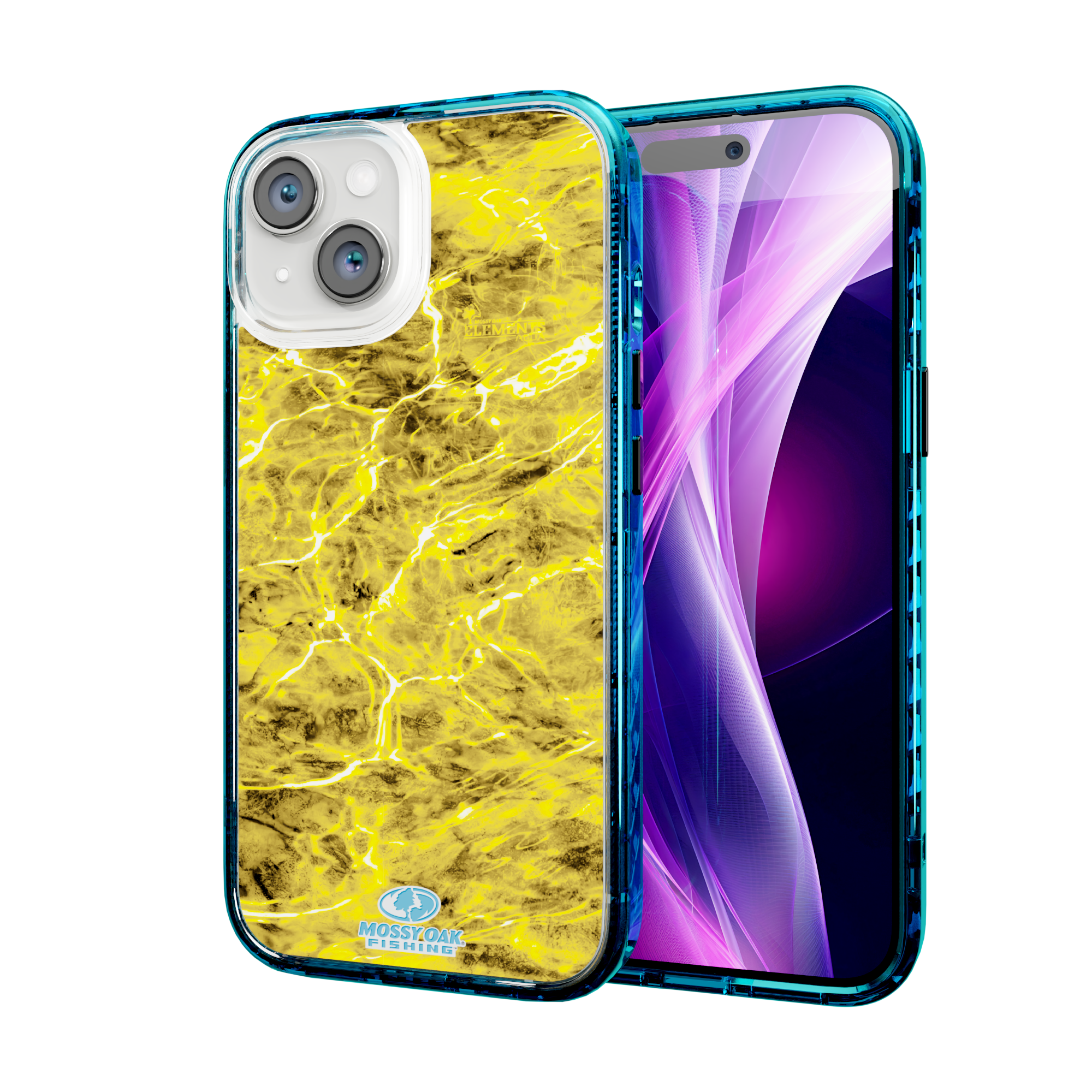 Mossy Oak Magnitude Series for Apple iPhone 14  - Agua Yellowfin Deep Sea Blue