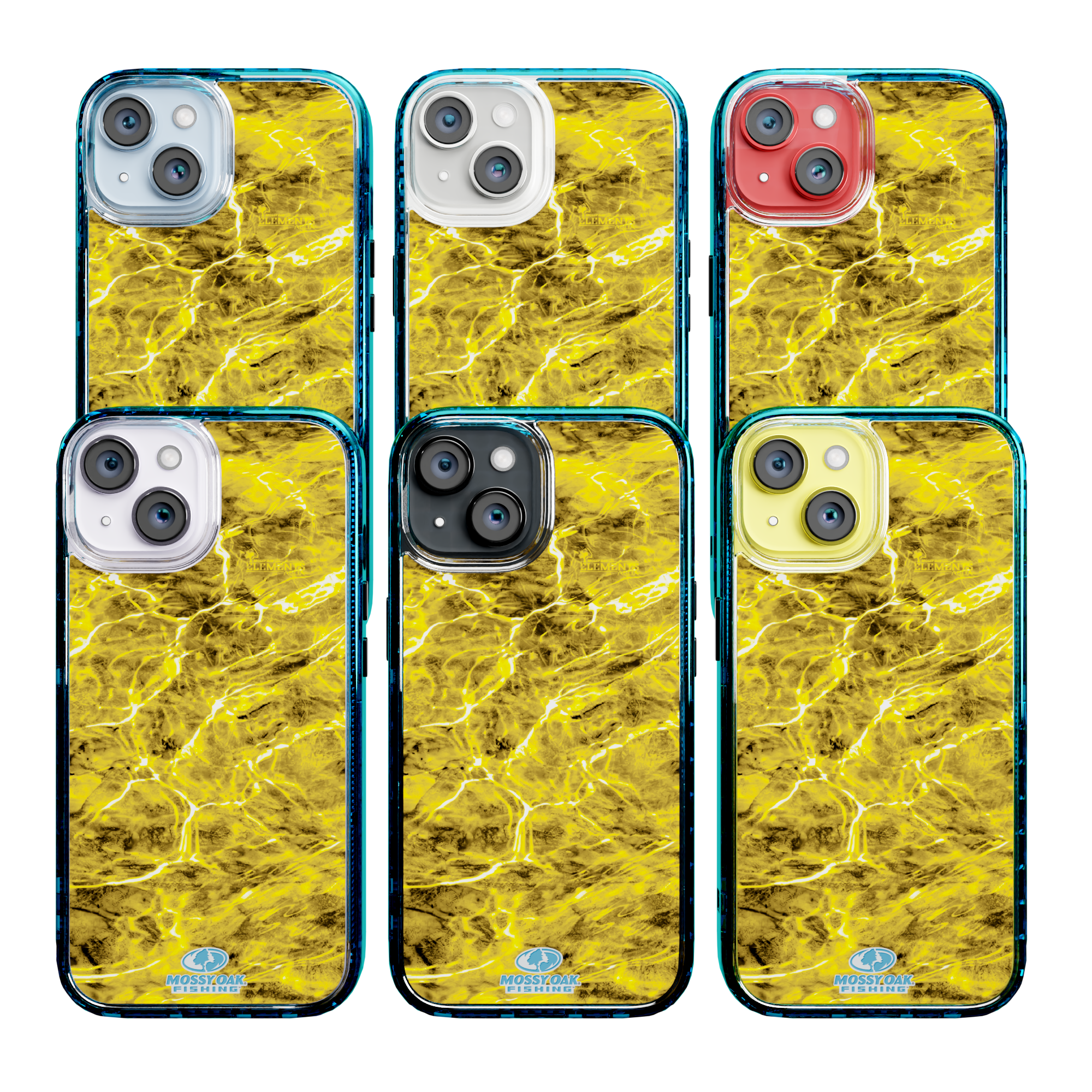 Mossy Oak Magnitude Series for Apple iPhone 14  - Agua Yellowfin Deep Sea Blue