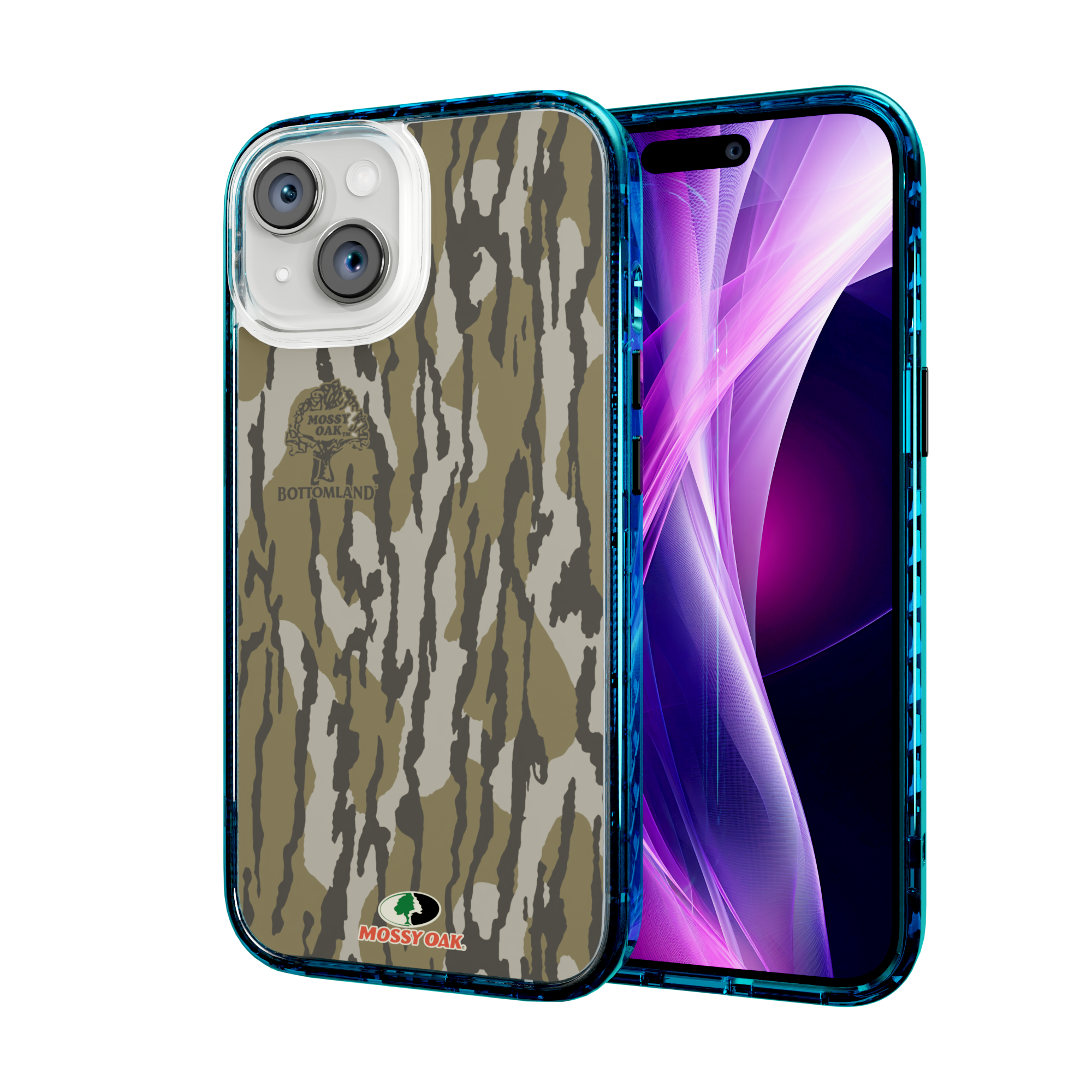 Mossy Oak Magnitude Series for Apple iPhone 14 - Bottomland Orig Deep Sea Blue