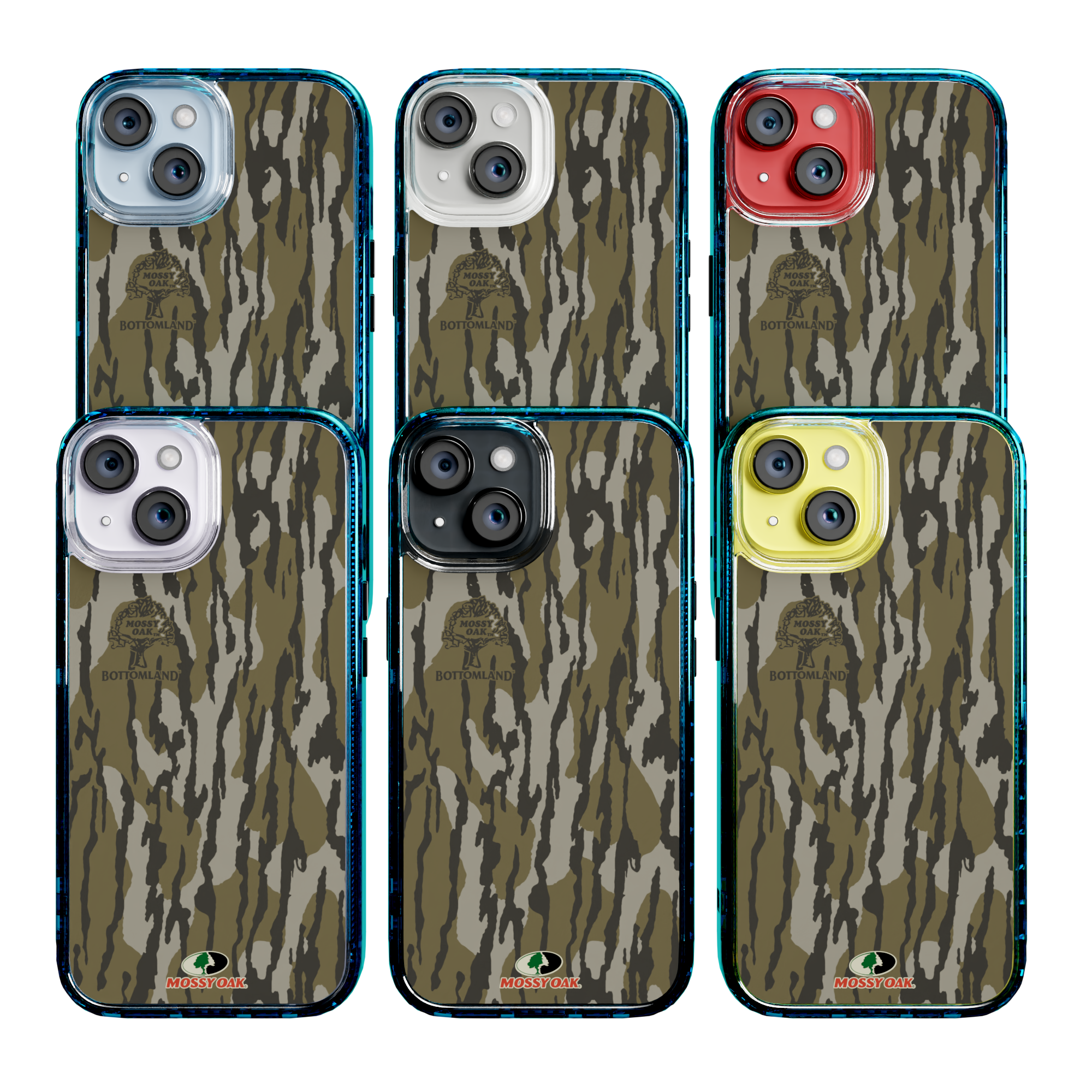 Mossy Oak Magnitude Series for Apple iPhone 14 - Bottomland Orig Deep Sea Blue