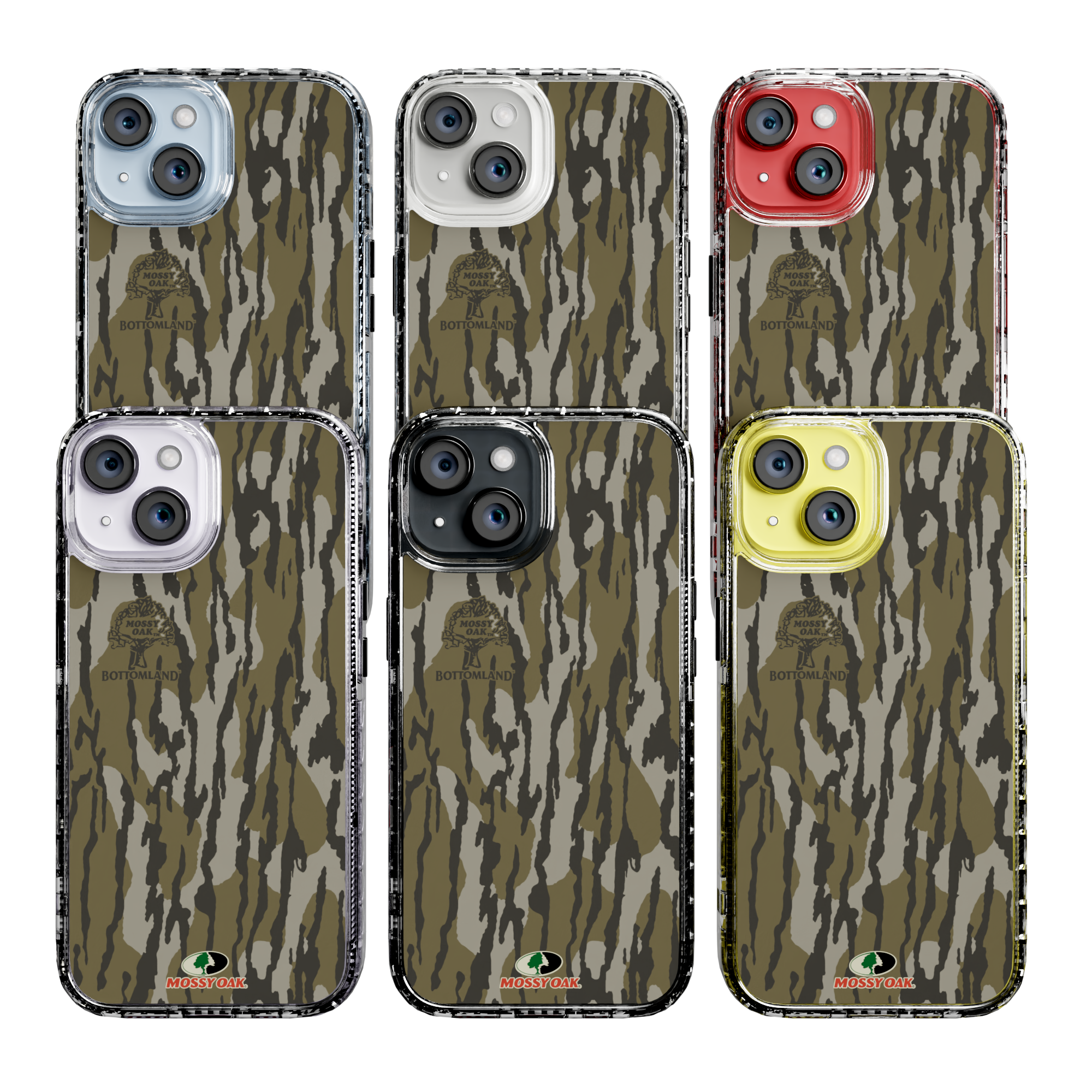 Mossy Oak Magnitude Series for Apple iPhone 14 - Bottomland Orig Crystal Clear