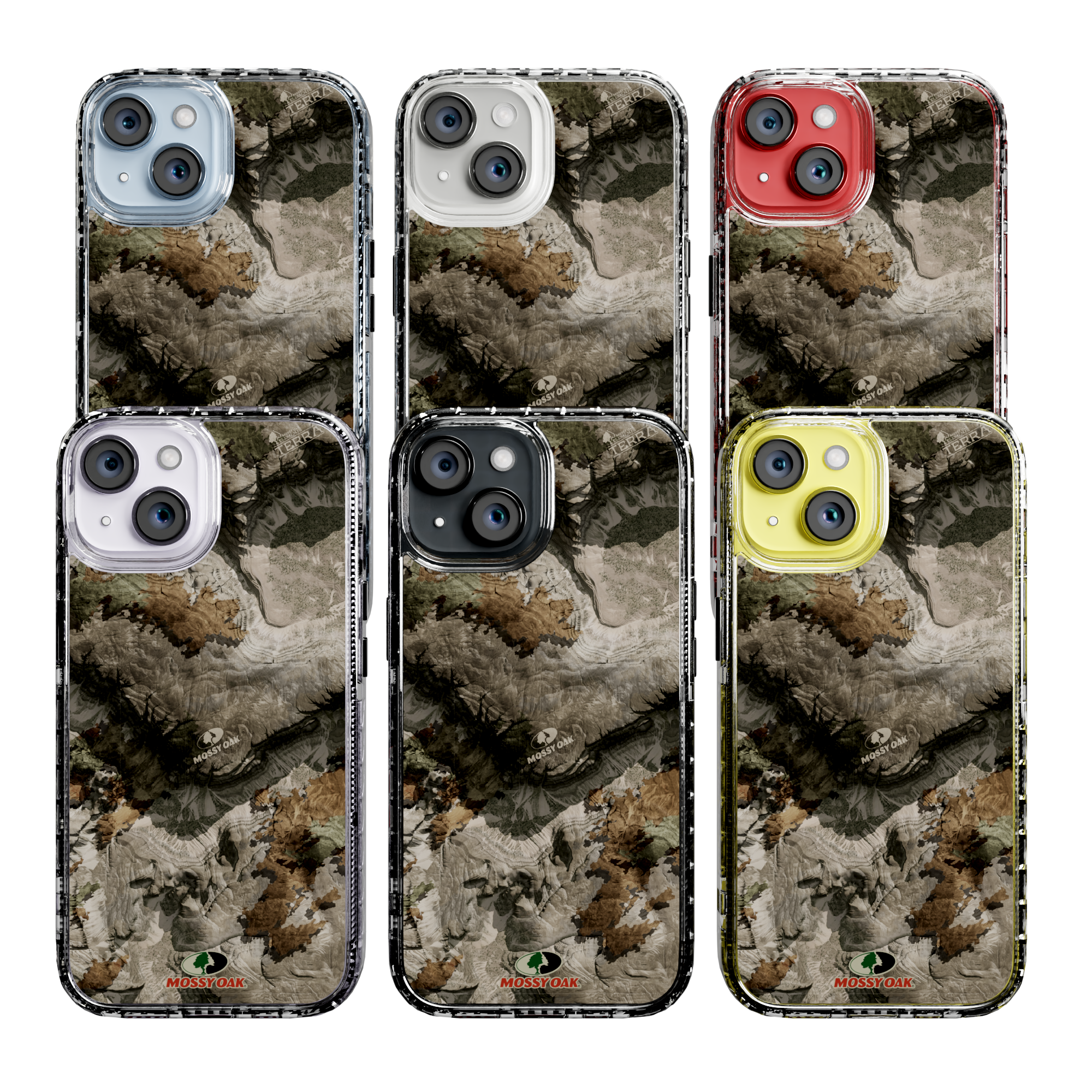 Mossy Oak Magnitude Series for Apple iPhone 14 - Terra Gila Crystal Clear