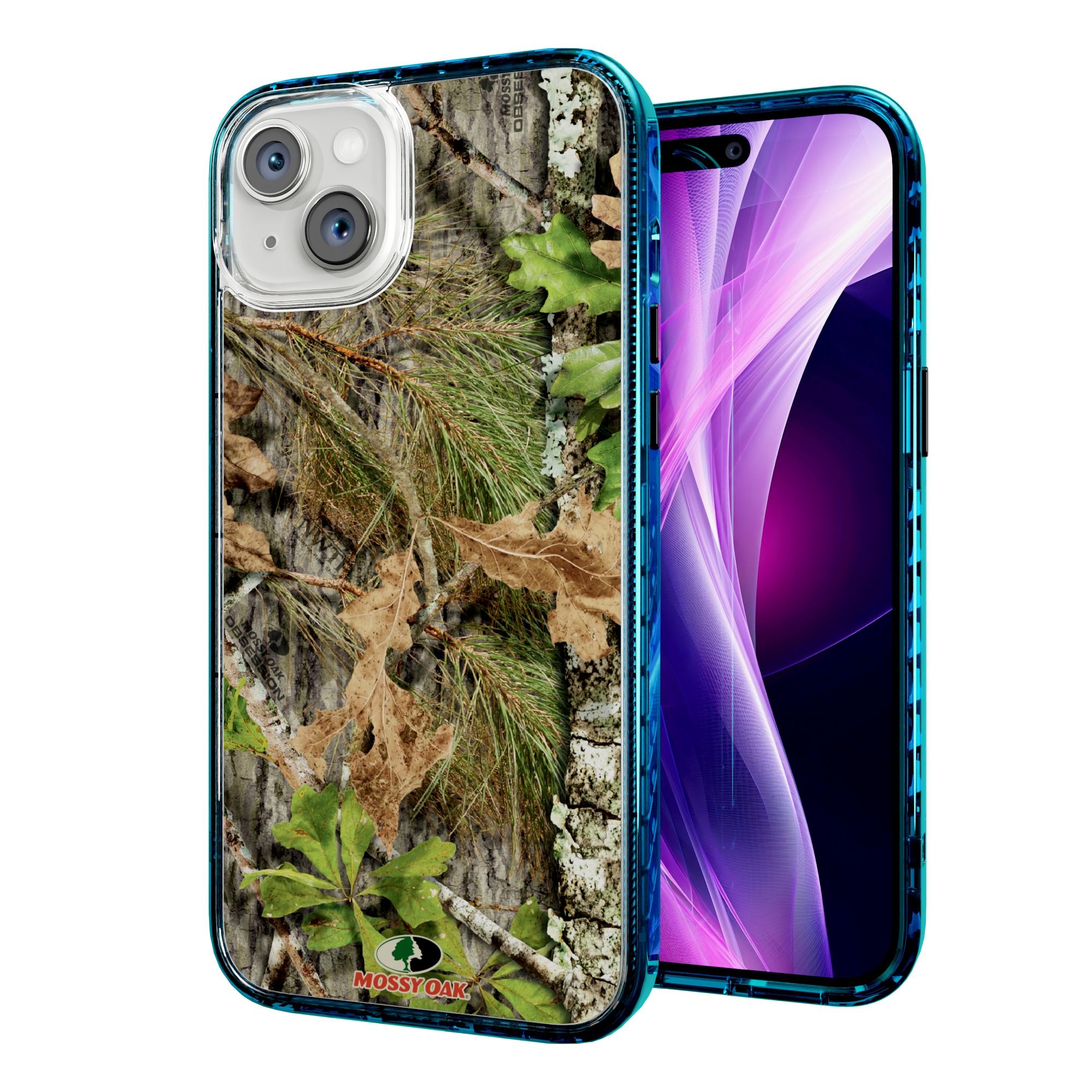 Mossy Oak Magnitude Series for Apple iPhone 14 Plus  - Obsession Deep Sea Blue