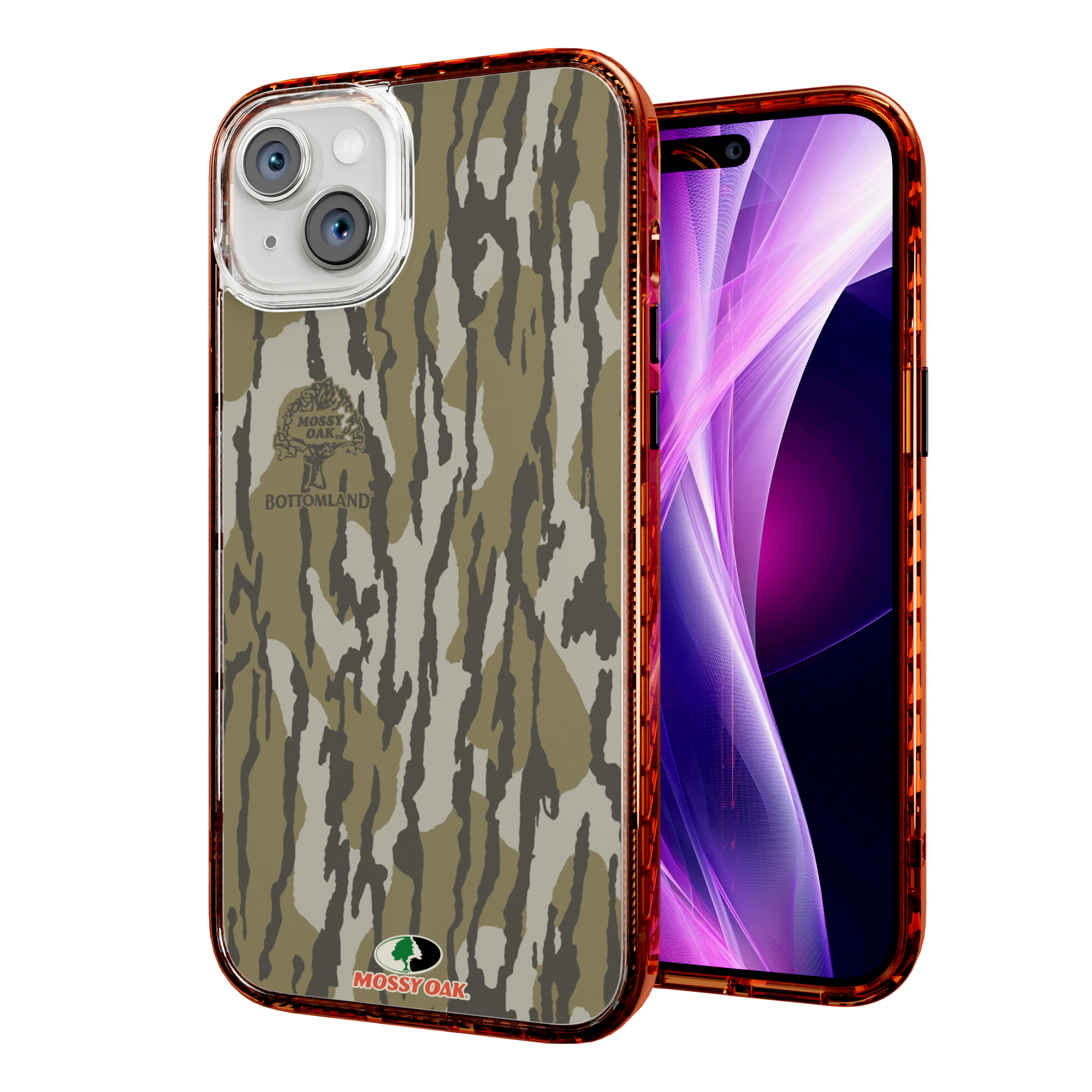Mossy Oak Magnitude Case for Apple iPhone 14 Plus - Bottomland Orig Blaze Orange